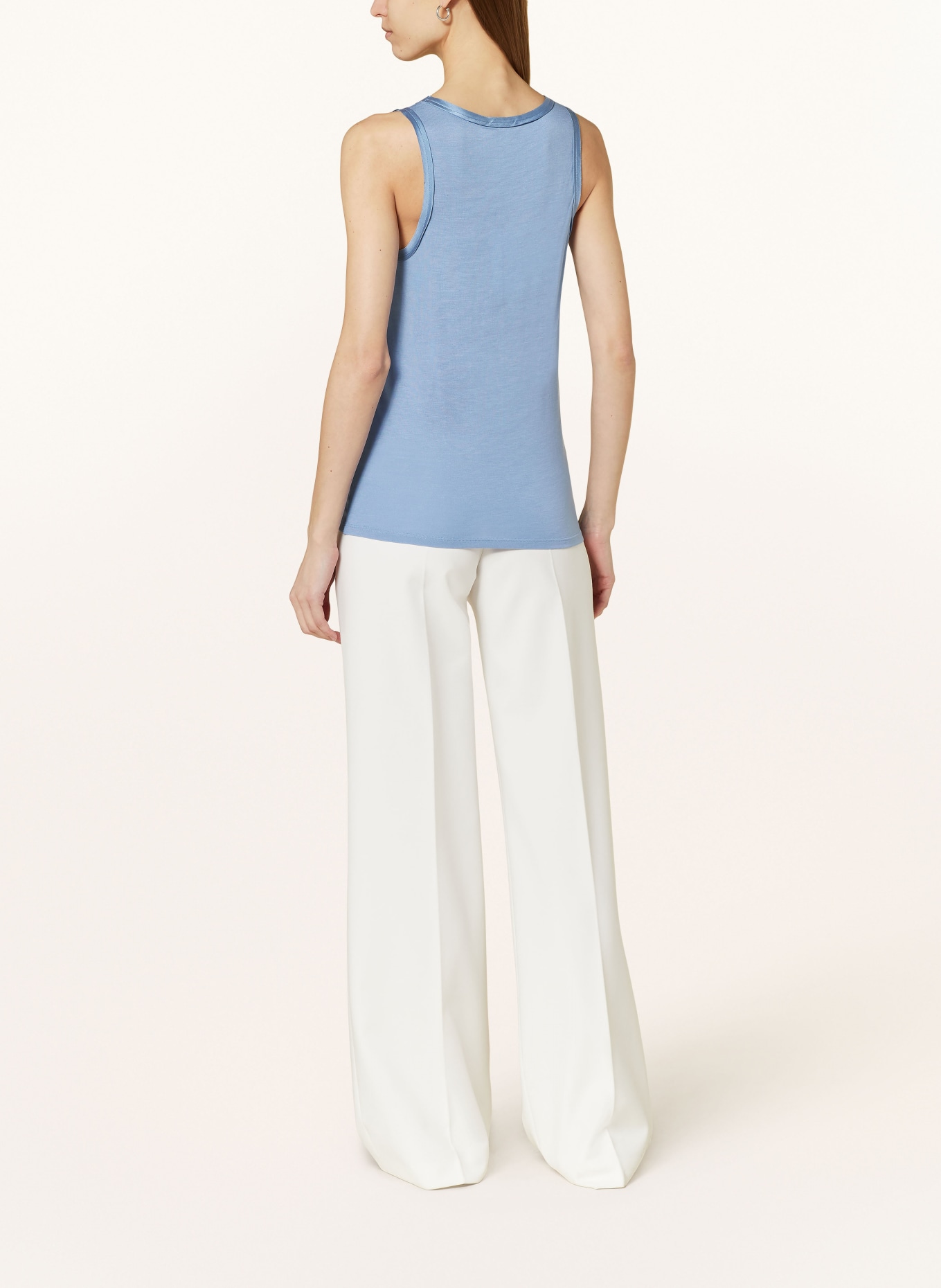REISS Top RILEY in mixed materials, Color: BLUE (Image 3)