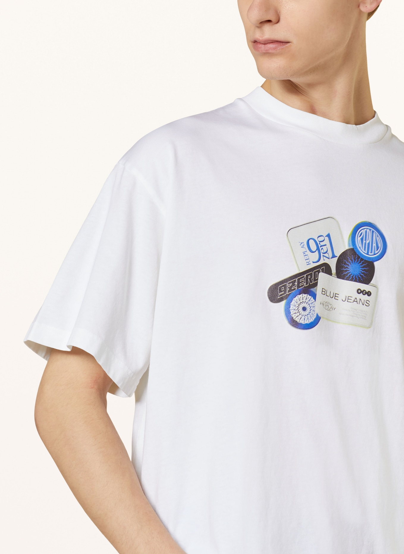 REPLAY T-Shirt, Farbe: WEISS (Bild 4)