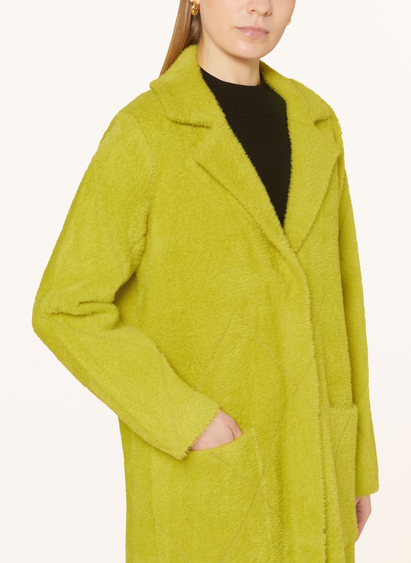 Joseph Ribkoff Strickmantel: HELLGRÜN