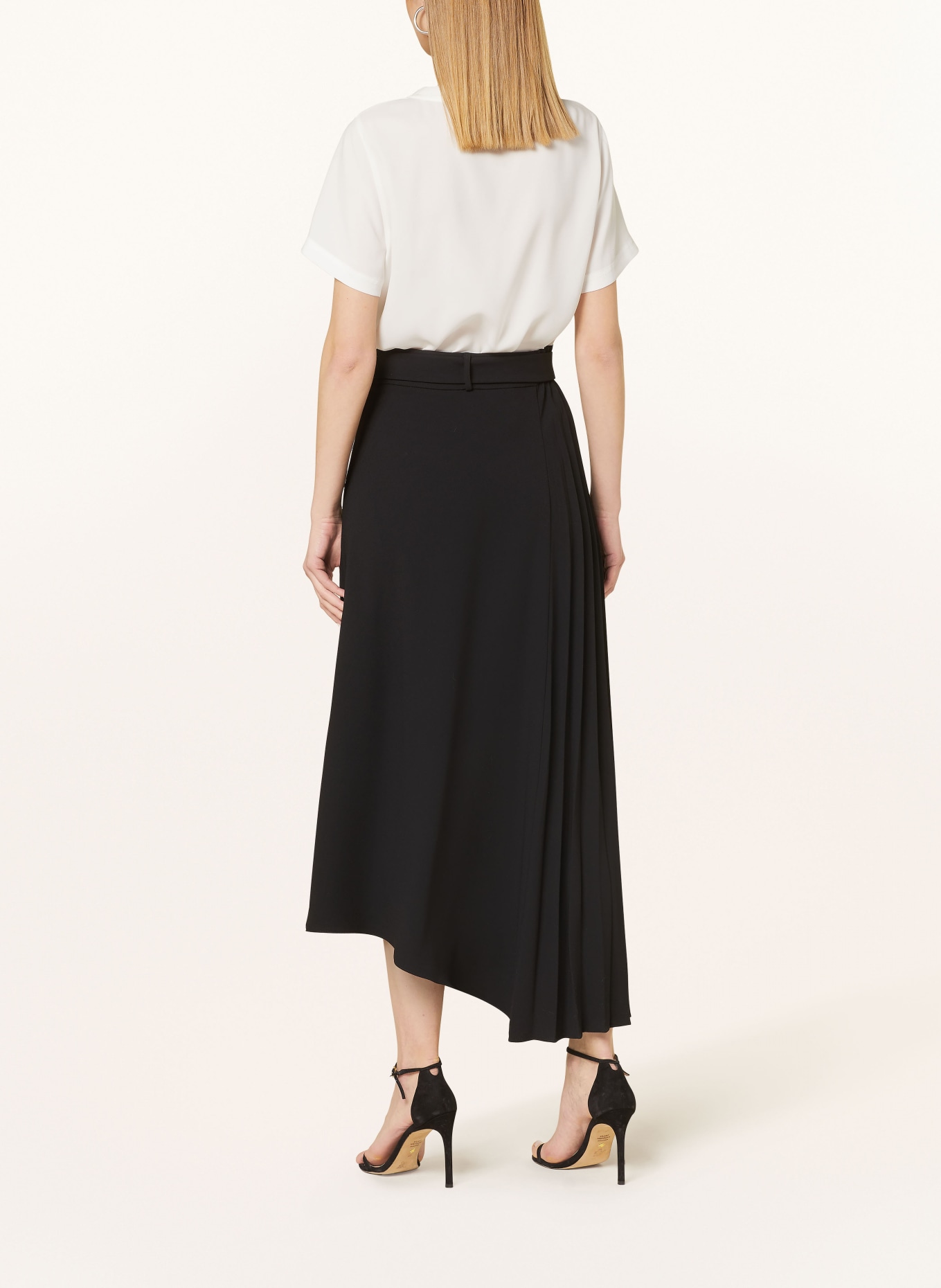 Joseph Ribkoff Skirt with pleats, Color: BLACK (Image 3)