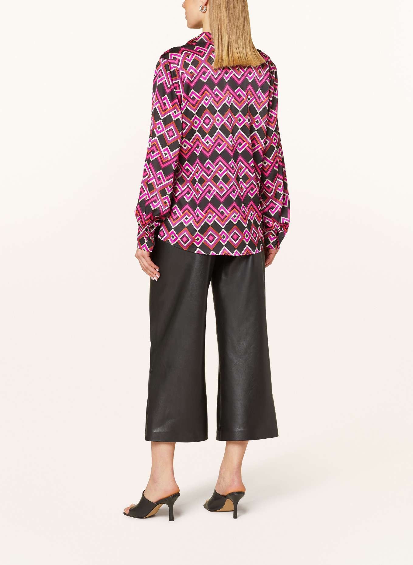 Joseph Ribkoff Shirt blouse, Color: BLACK/ PINK/ FUCHSIA (Image 3)