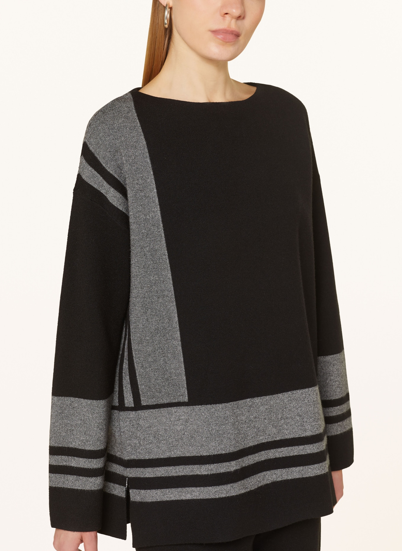 Joseph Ribkoff Sweater in black ecru