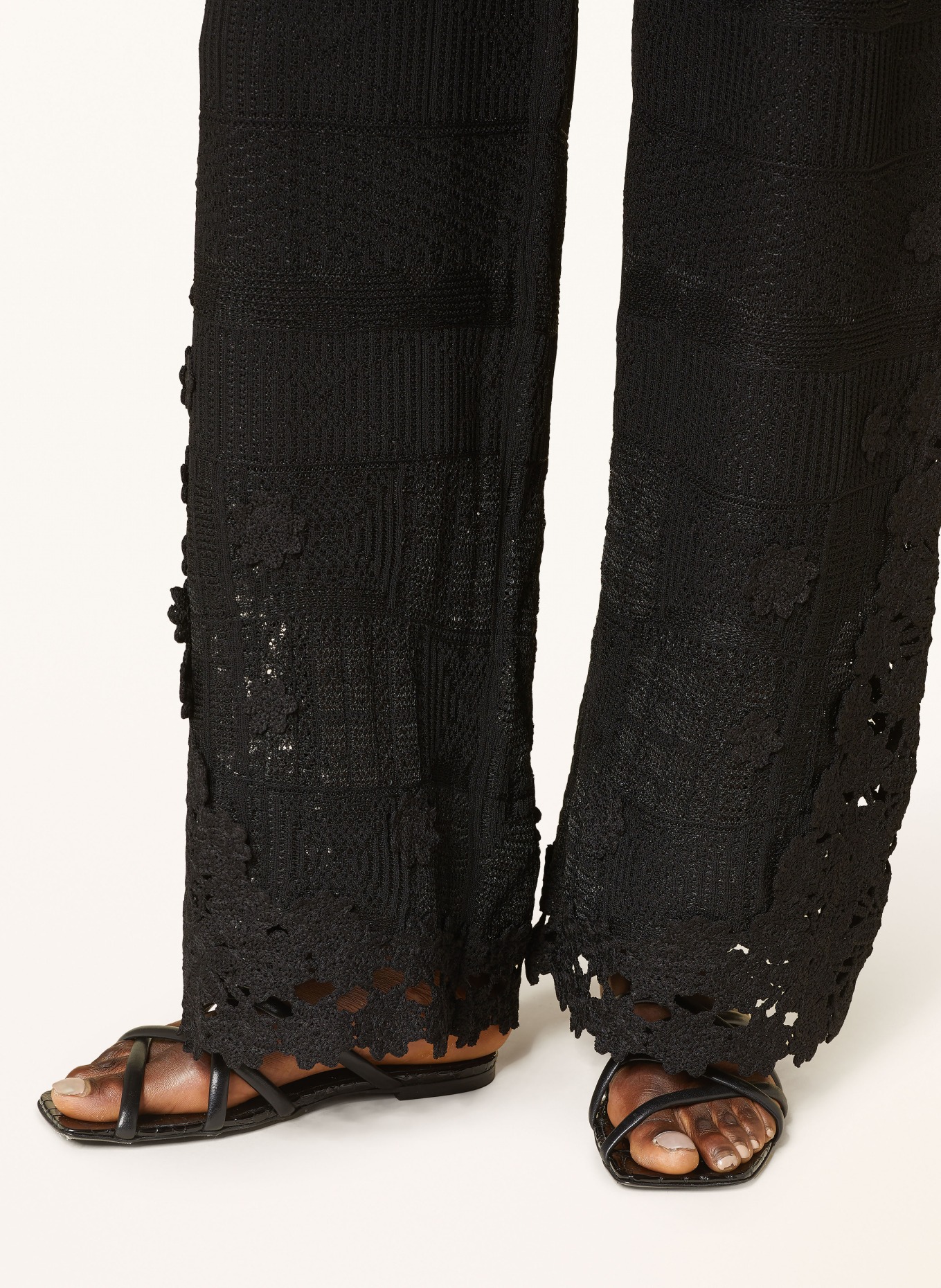 maje Spodnie z dzianiny, Kolor: CZARNY (Obrazek 5)