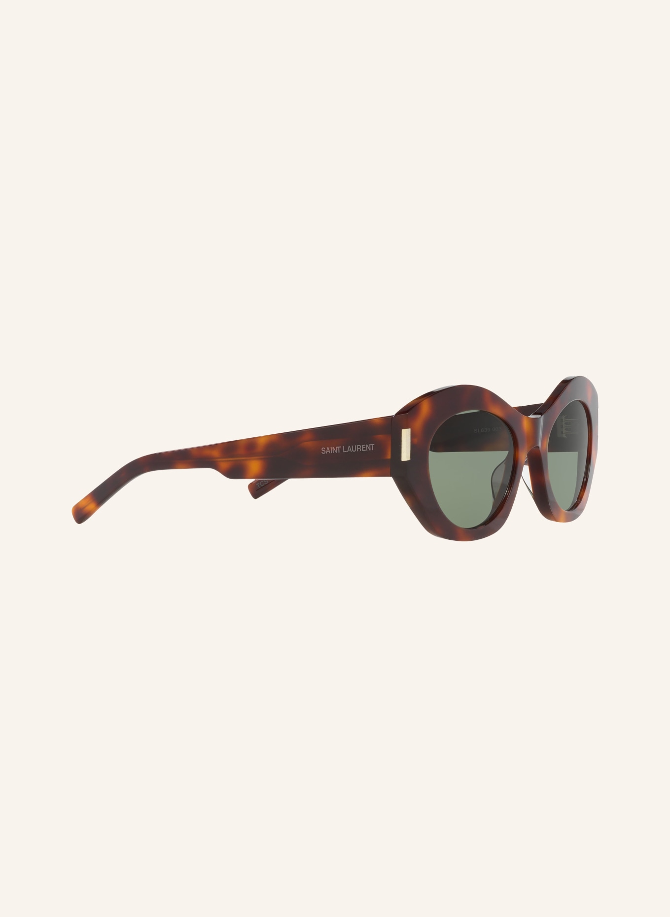 SAINT LAURENT Sonnenbrille SL 639, Farbe: 4402J1 - HAVANA/ GRÜN (Bild 3)