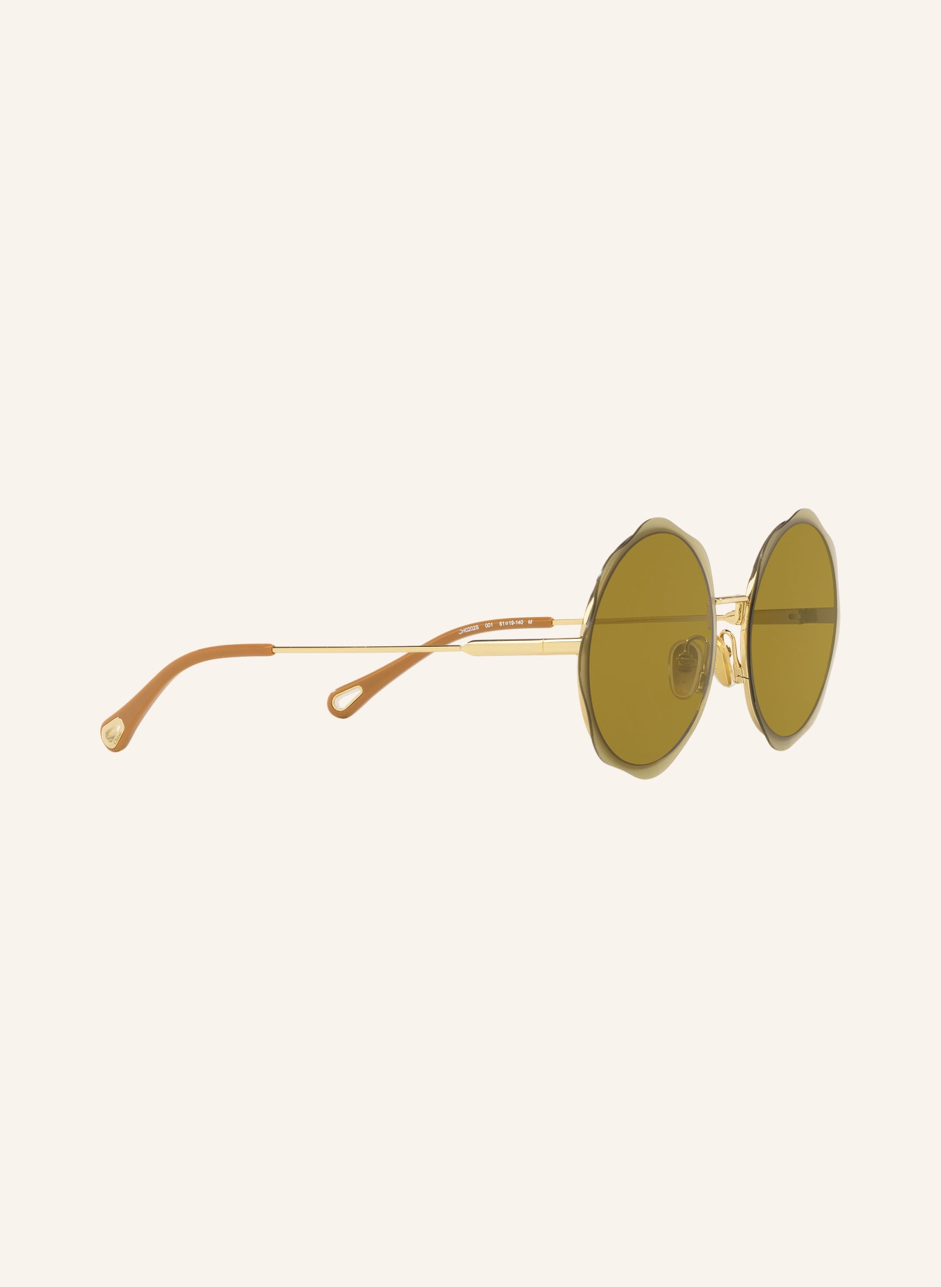 Chloé Okulary przeciwsłoneczne CH0202S, Kolor: 2300J1 – ZŁOTY / ZIELONY (Obrazek 3)