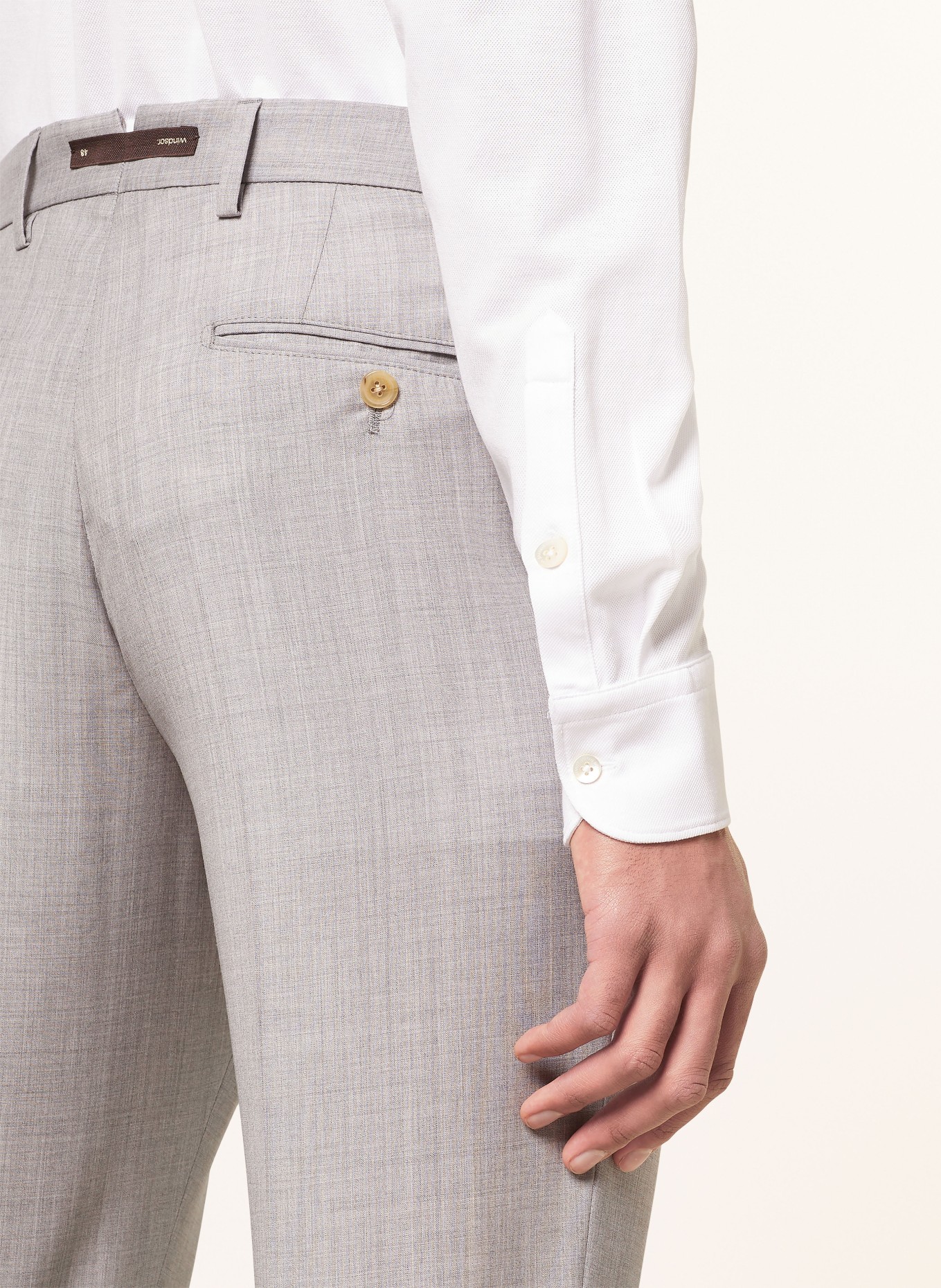 windsor. Suit trousers PESO shaped fit, Color: 035 Medium Grey                035 (Image 6)