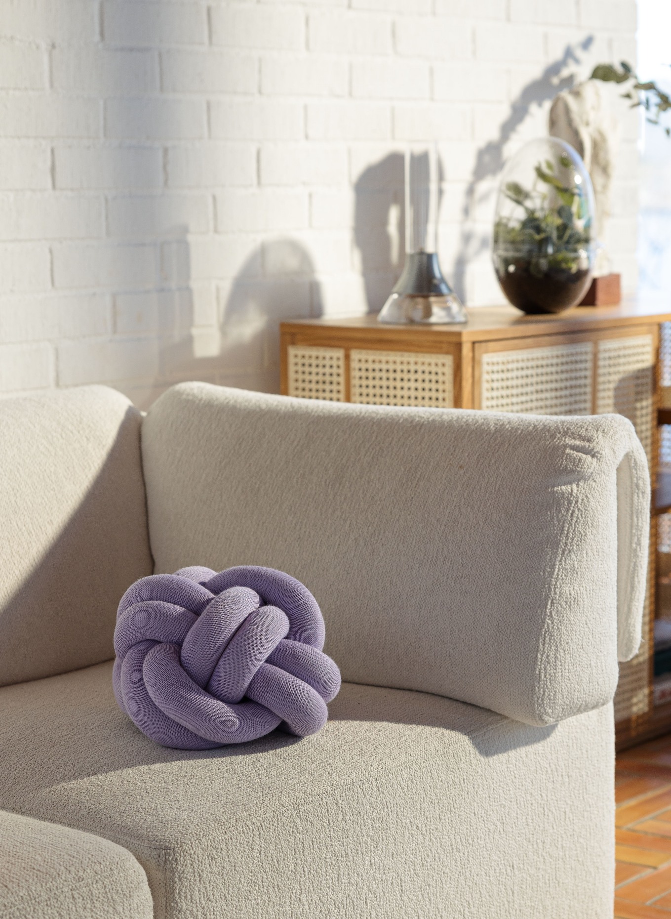DESIGN HOUSE Stockholm Dekokissen KNOT: LILA