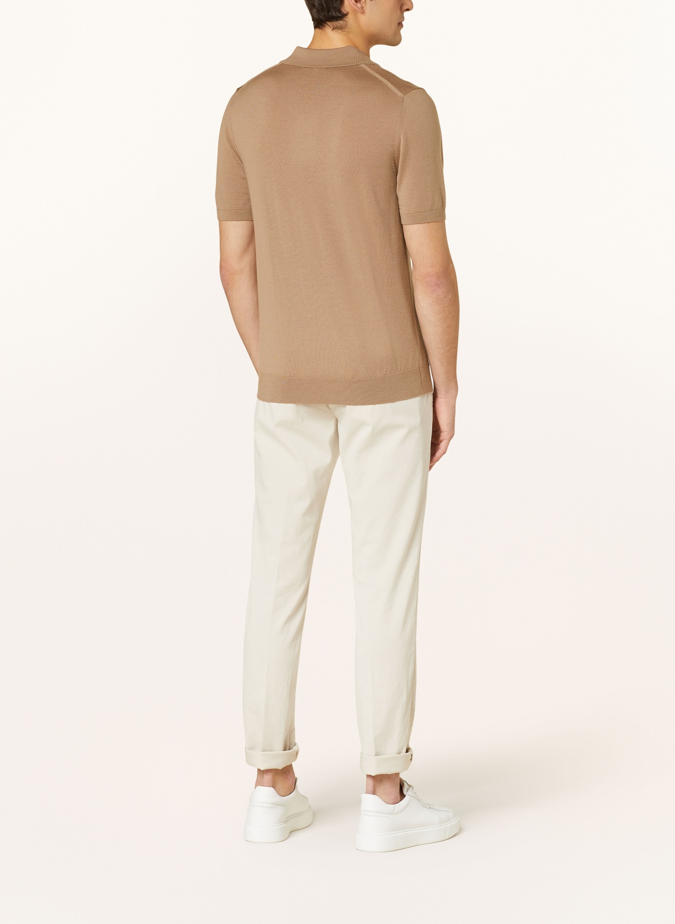 REISS Strick-Poloshirt DUCHIE, Farbe: CAMEL (Bild 3)