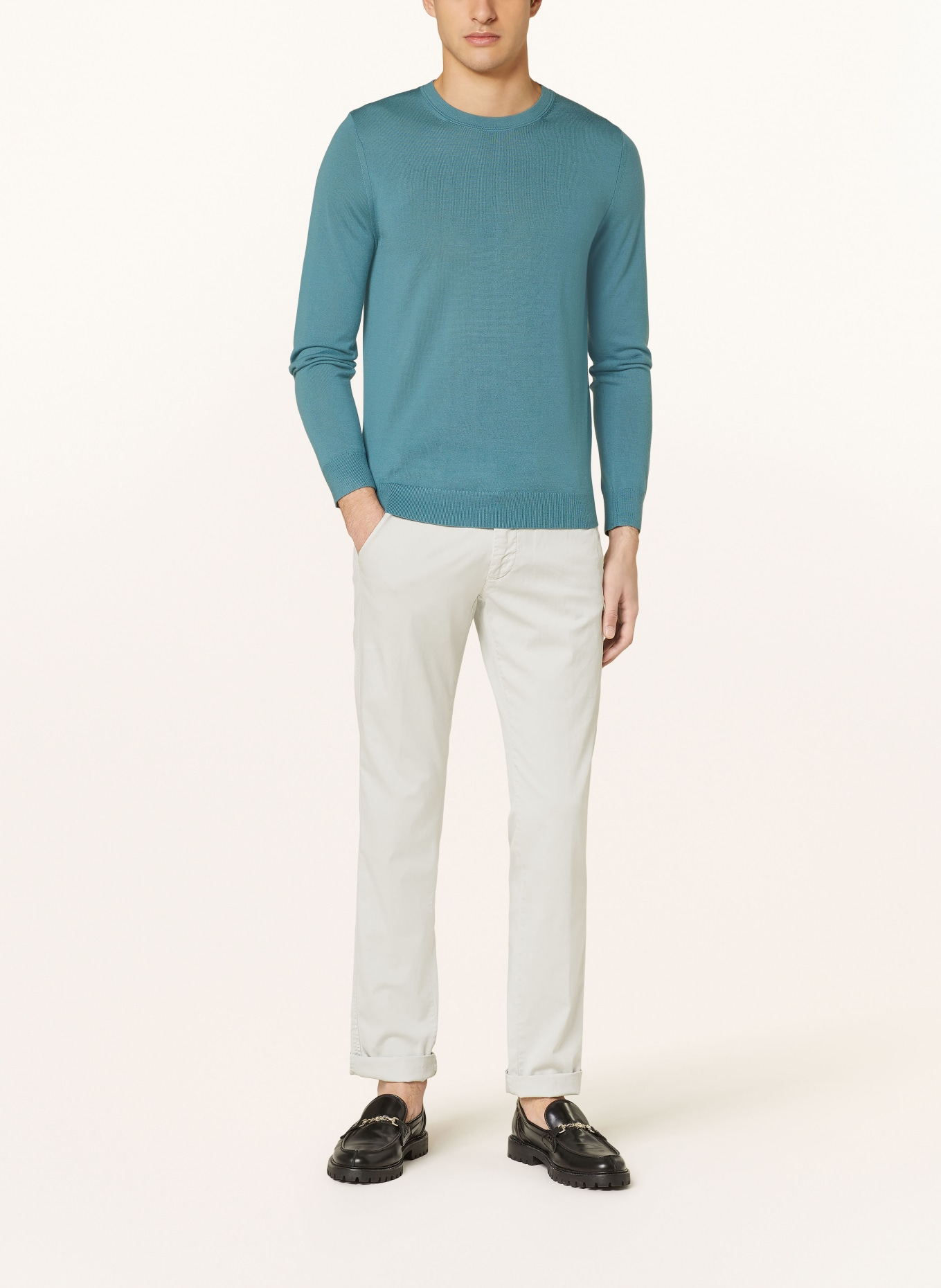 REISS Sweater WESSEX, Color: TEAL (Image 2)