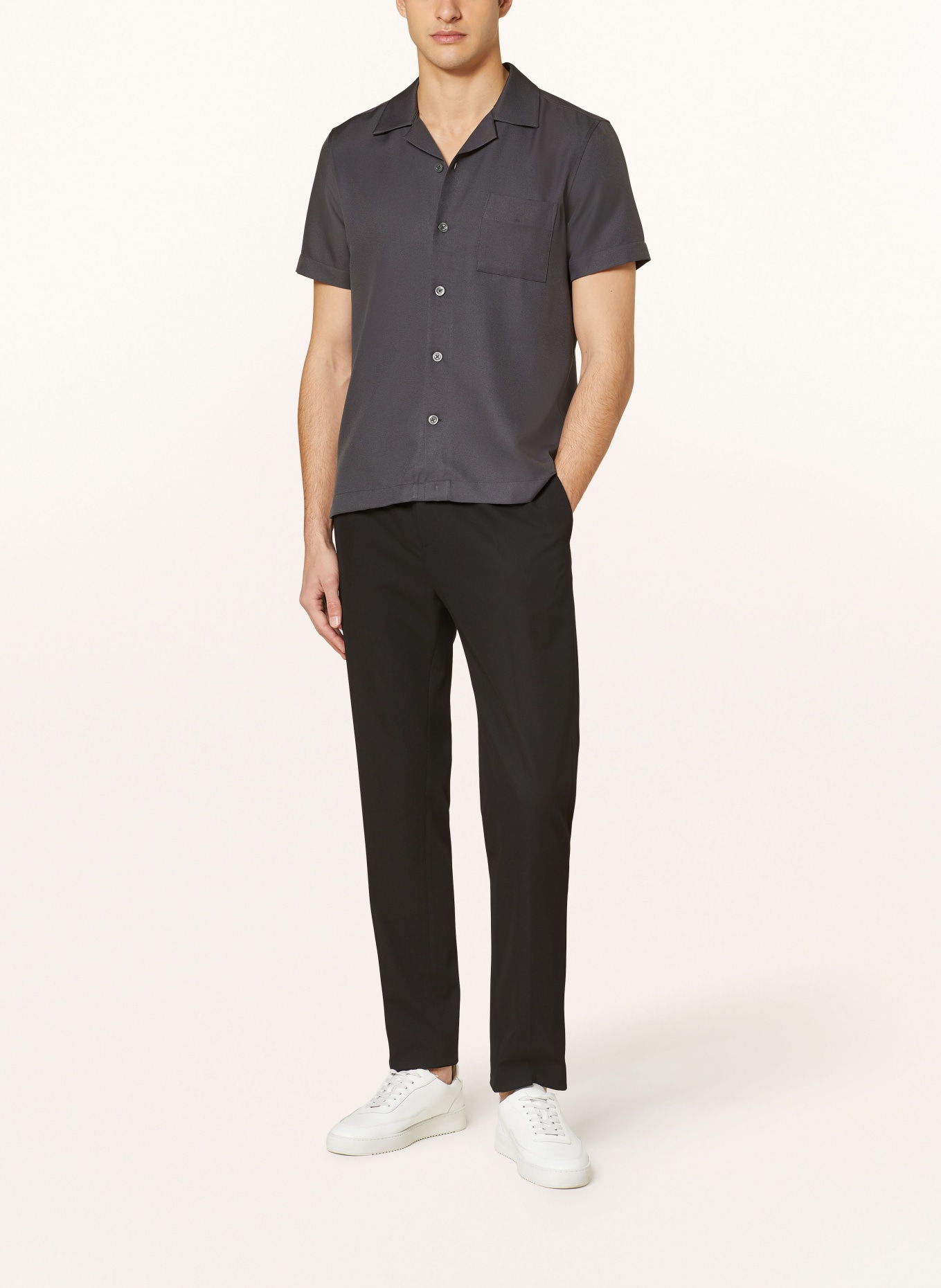 REISS Resort shirt TOKYO regular fit, Color: DARK GRAY (Image 2)