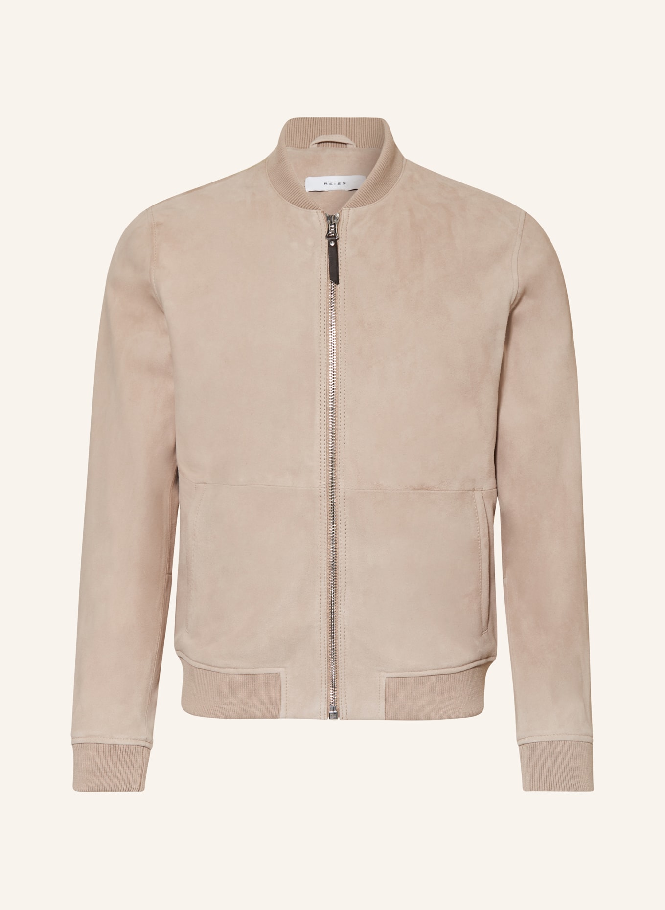 REISS Leather jacket DILAN, Color: BEIGE (Image 1)