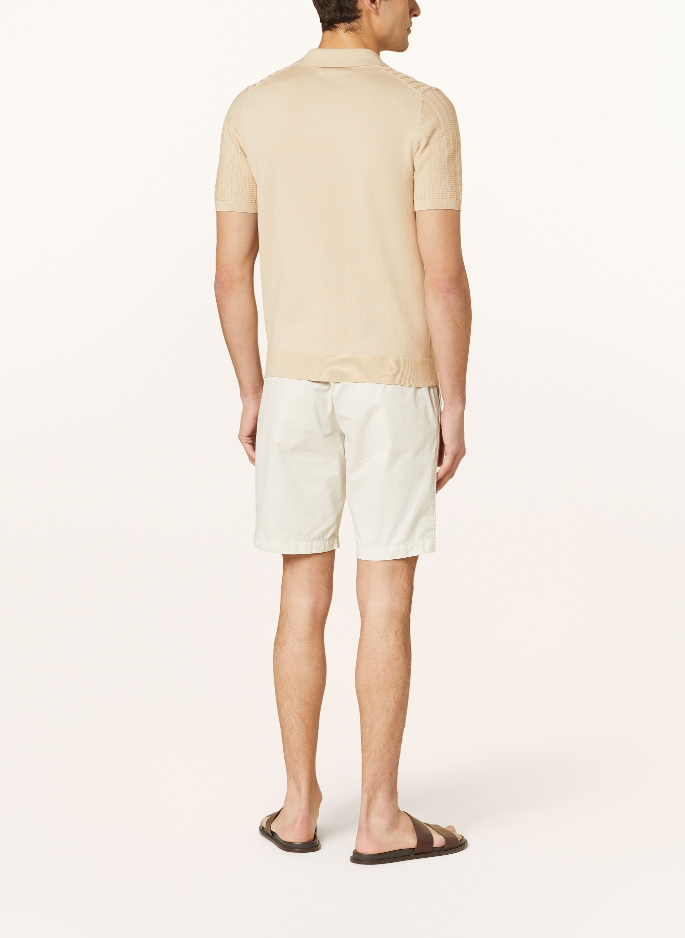 REISS Knitted polo shirt MICKEY, Color: BEIGE (Image 3)
