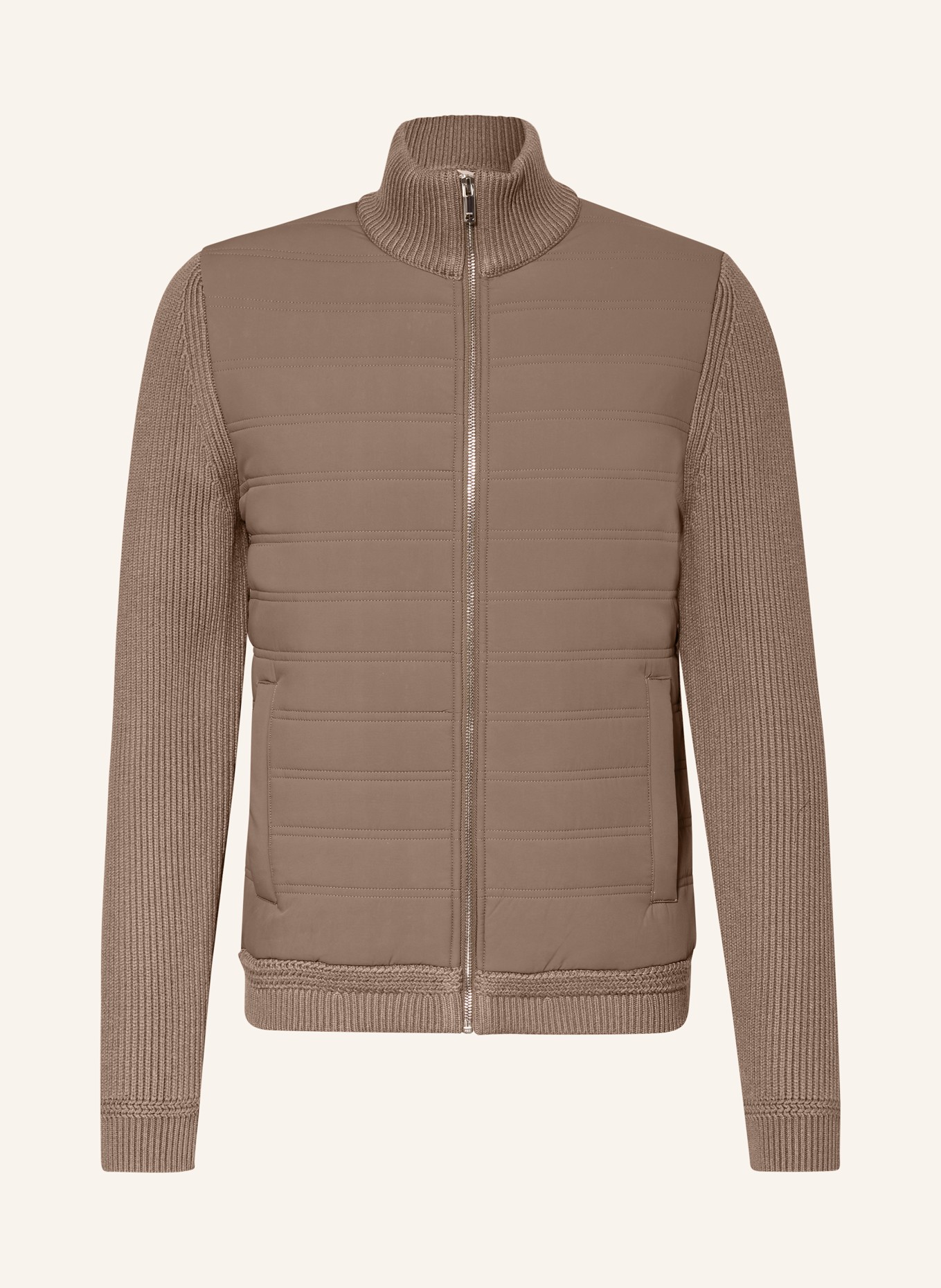 REISS Jacket SOUTHEND in mixed materials, Color: LIGHT BROWN (Image 1)