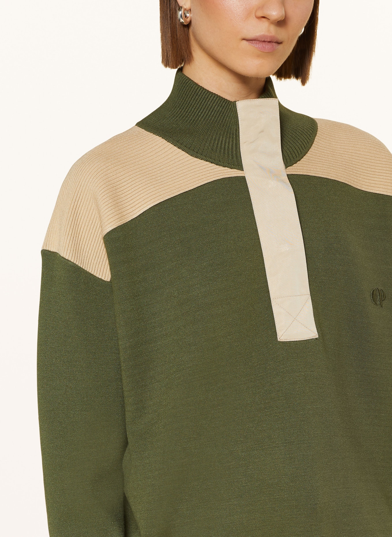 CLAUDIE PIERLOT Pullover, Farbe: GRÜN/ BEIGE (Bild 4)