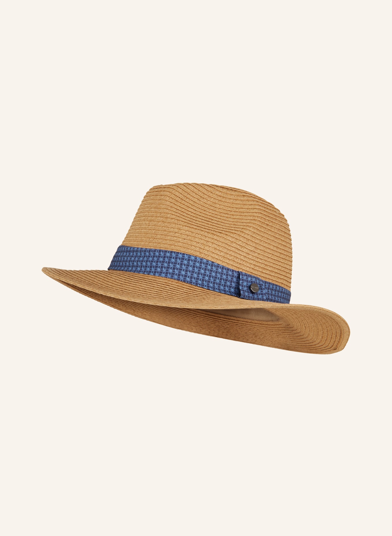 TED BAKER Slaměný klobouk HURCANN, Barva: SVĚTLE HNĚDÁ (Obrázek 1)