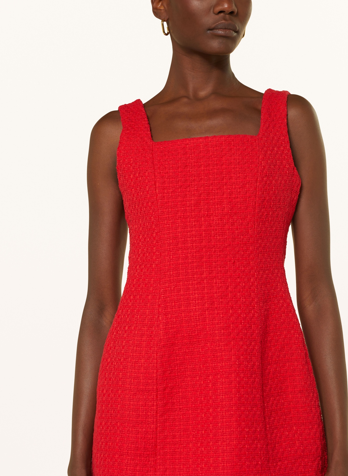 maje Tweed-Kleid, Farbe: ROT (Bild 4)