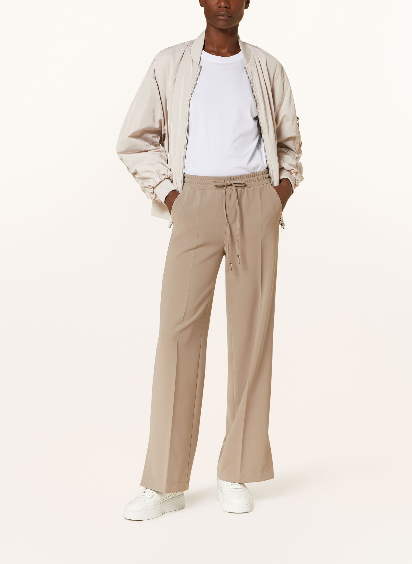 CAMBIO Wide leg trousers AVRIL, Color: TAUPE (Image 2)
