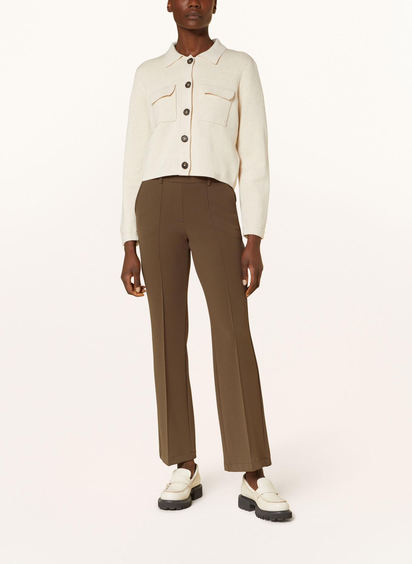CAMBIO Marlenehose FRANCOISE: BRAUN