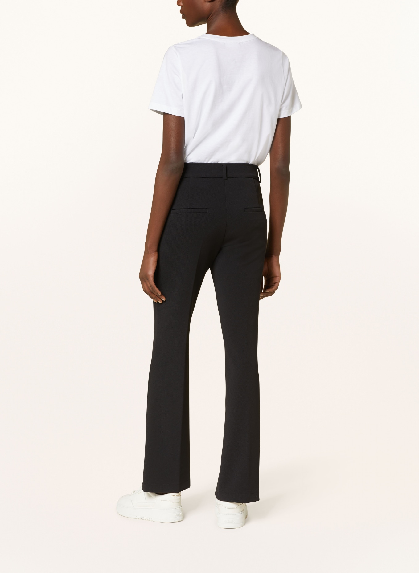 CAMBIO Wide leg trousers FRANCOISE: BLACK