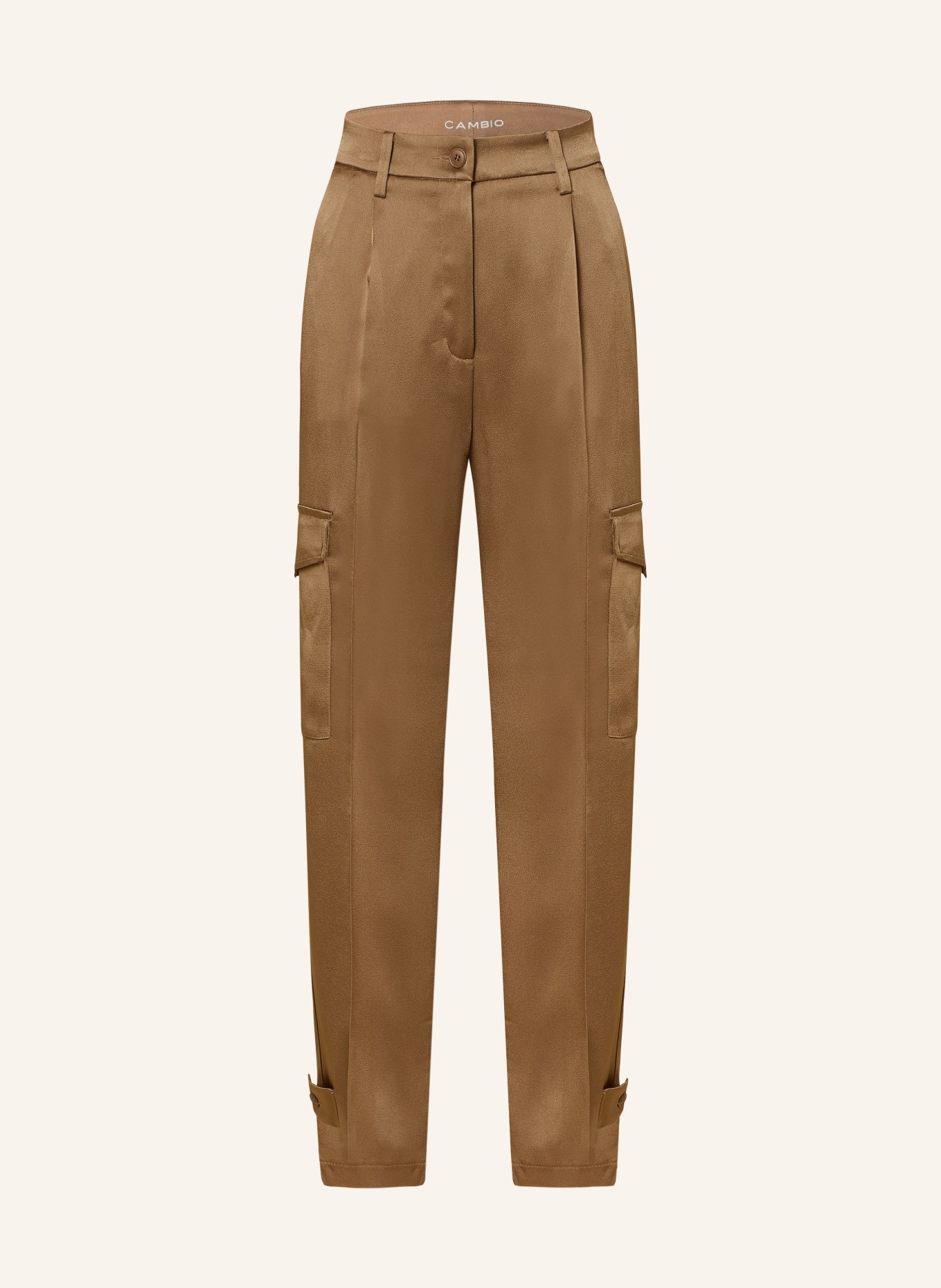 Cargo Pantalons Cambio CAMBIO Cargo Pants KOKO In Satin In Beige