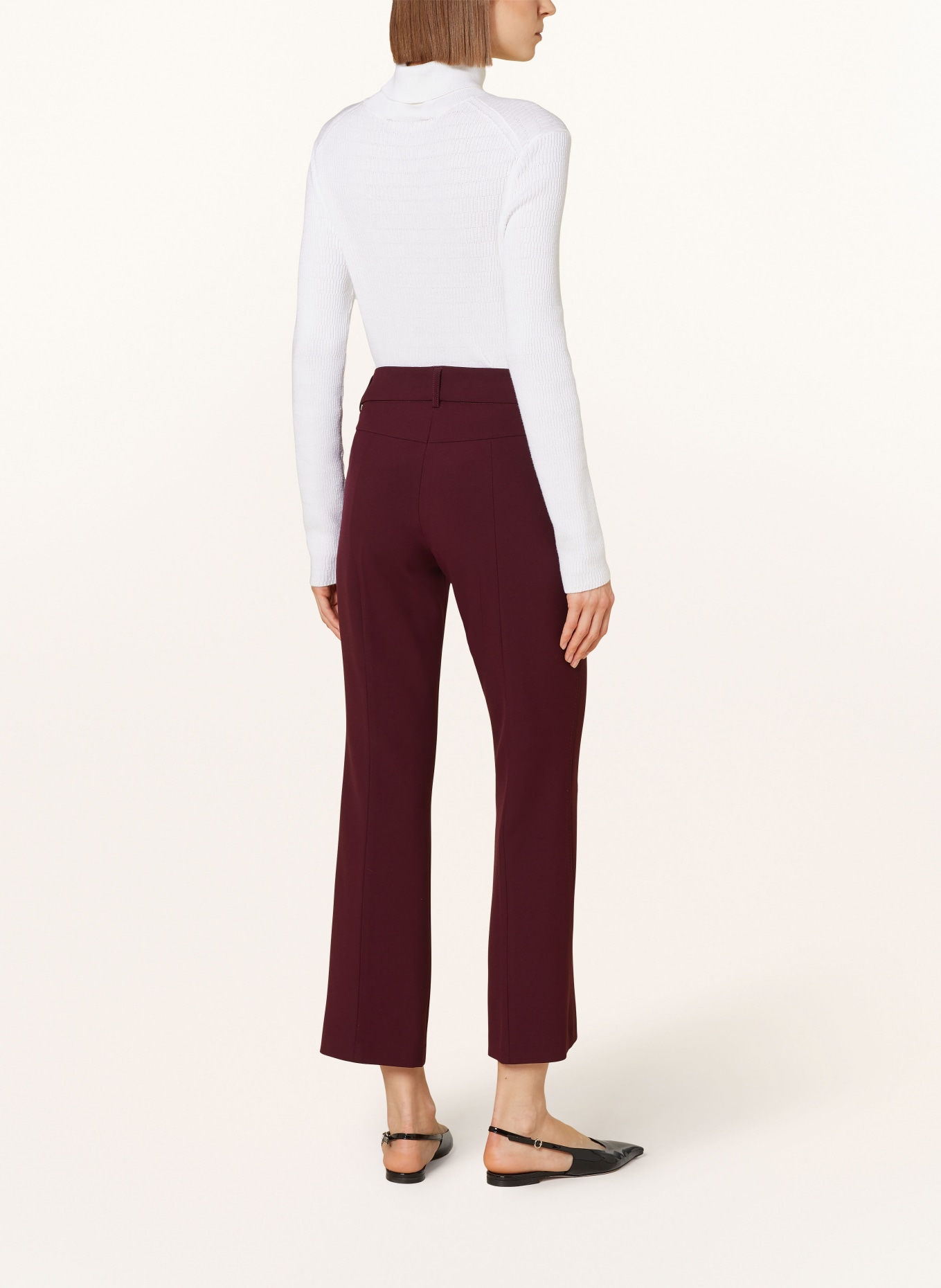 CAMBIO Bootcut trousers FARAH, Color: DARK RED (Image 3)