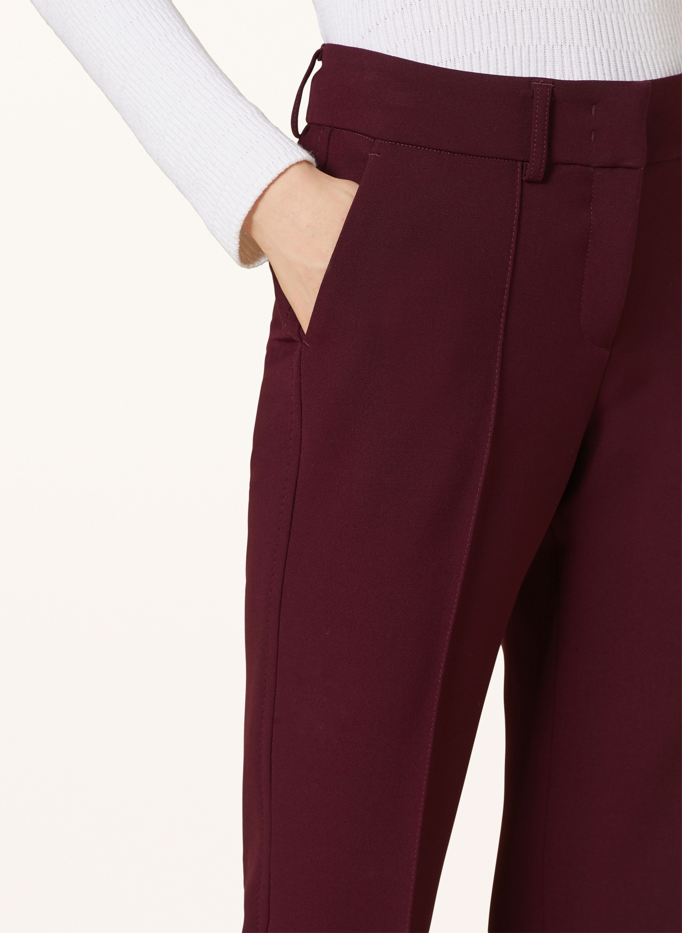 CAMBIO Bootcut trousers FARAH, Color: DARK RED (Image 5)