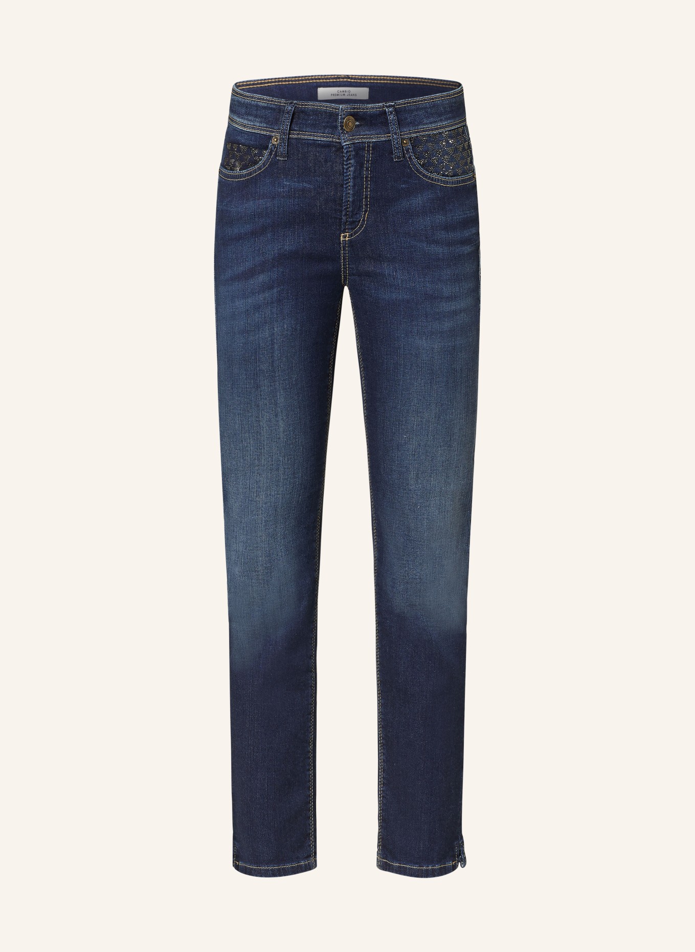 CAMBIO Jeans PIPER with decorative gems, Color: 5326 dark used (Image 1)