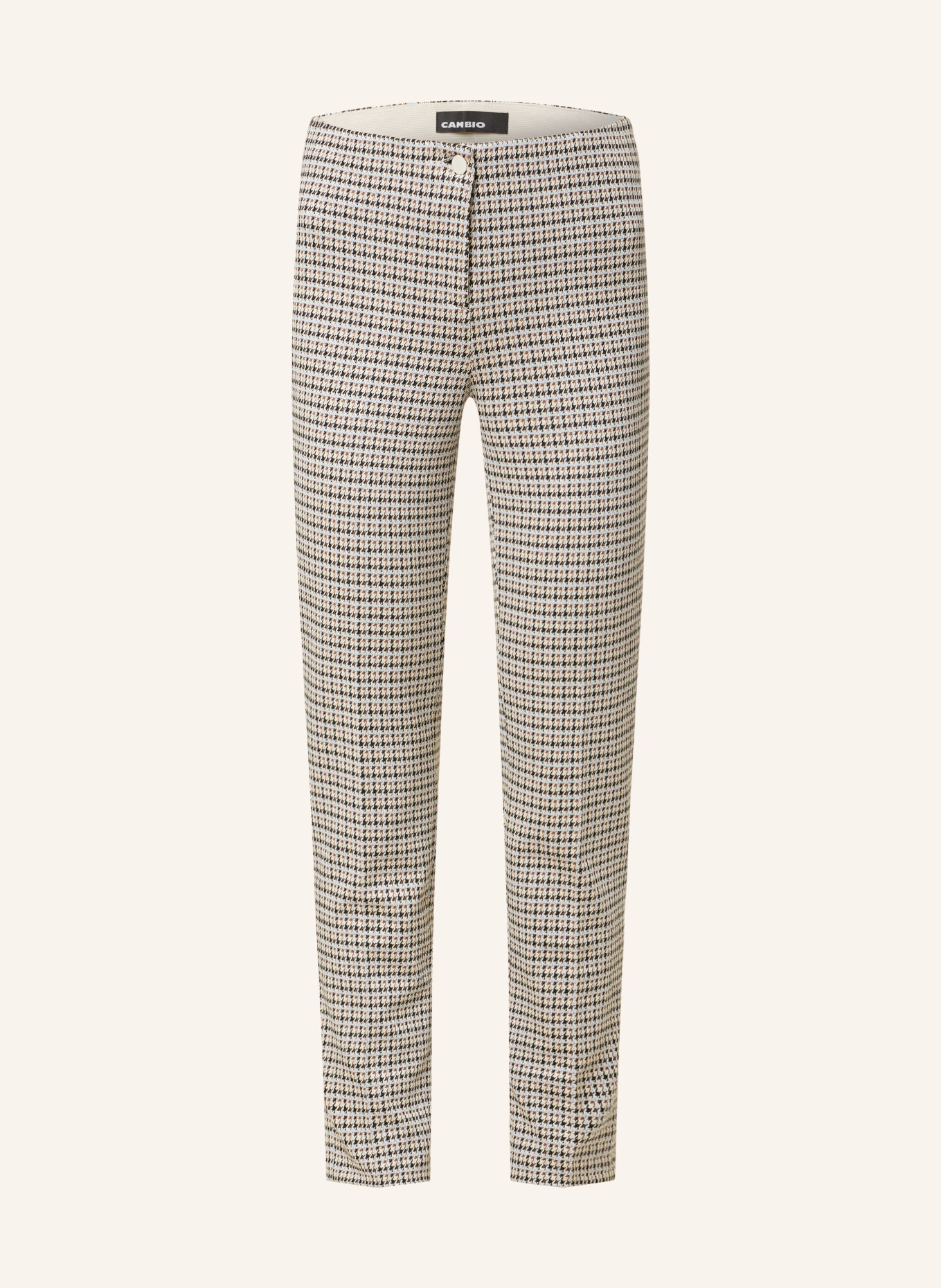 CAMBIO Trousers ROS: CREAM / LIGHT BLUE / BLACK