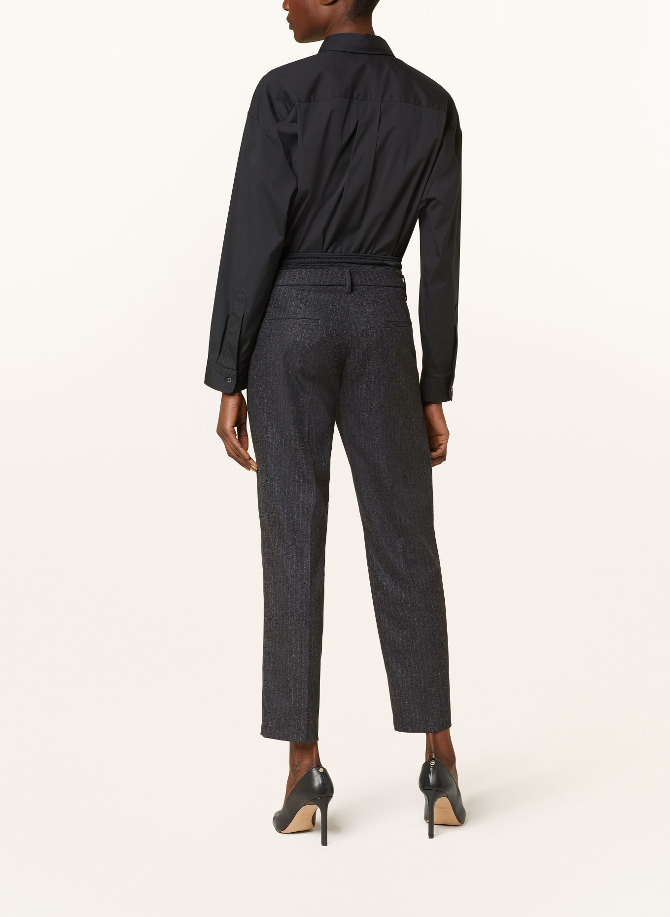 CAMBIO Wide leg trousers KAREN, Color: DARK GRAY (Image 3)