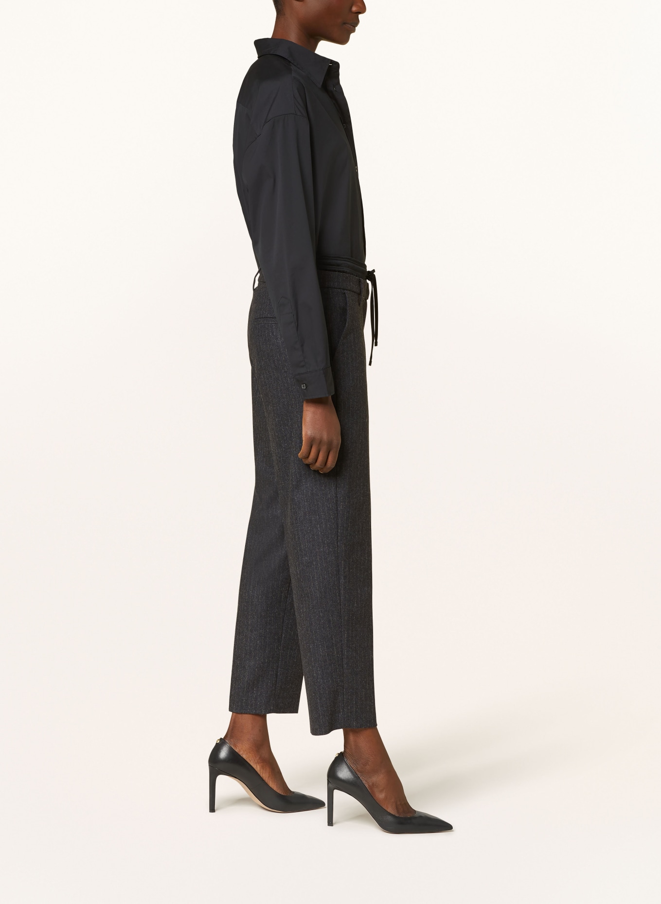 CAMBIO Wide leg trousers KAREN, Color: DARK GRAY (Image 4)