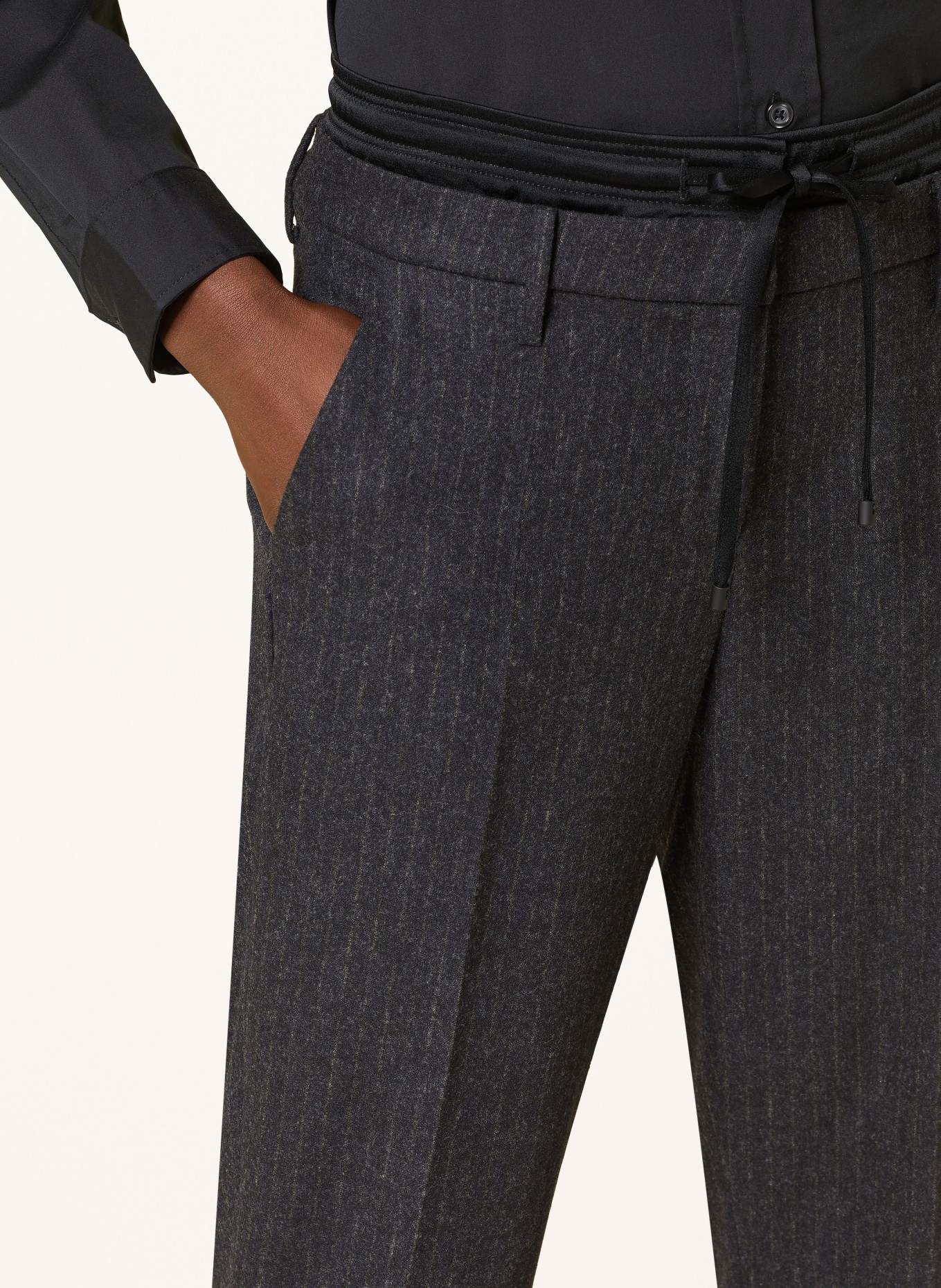 CAMBIO Wide leg trousers KAREN, Color: DARK GRAY (Image 5)