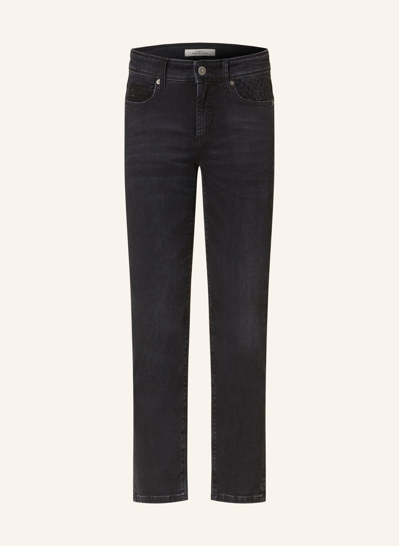 CAMBIO 7/8-Jeans PIPER mit Schmucksteinen, Farbe: 5112 modern dark (Bild 1)