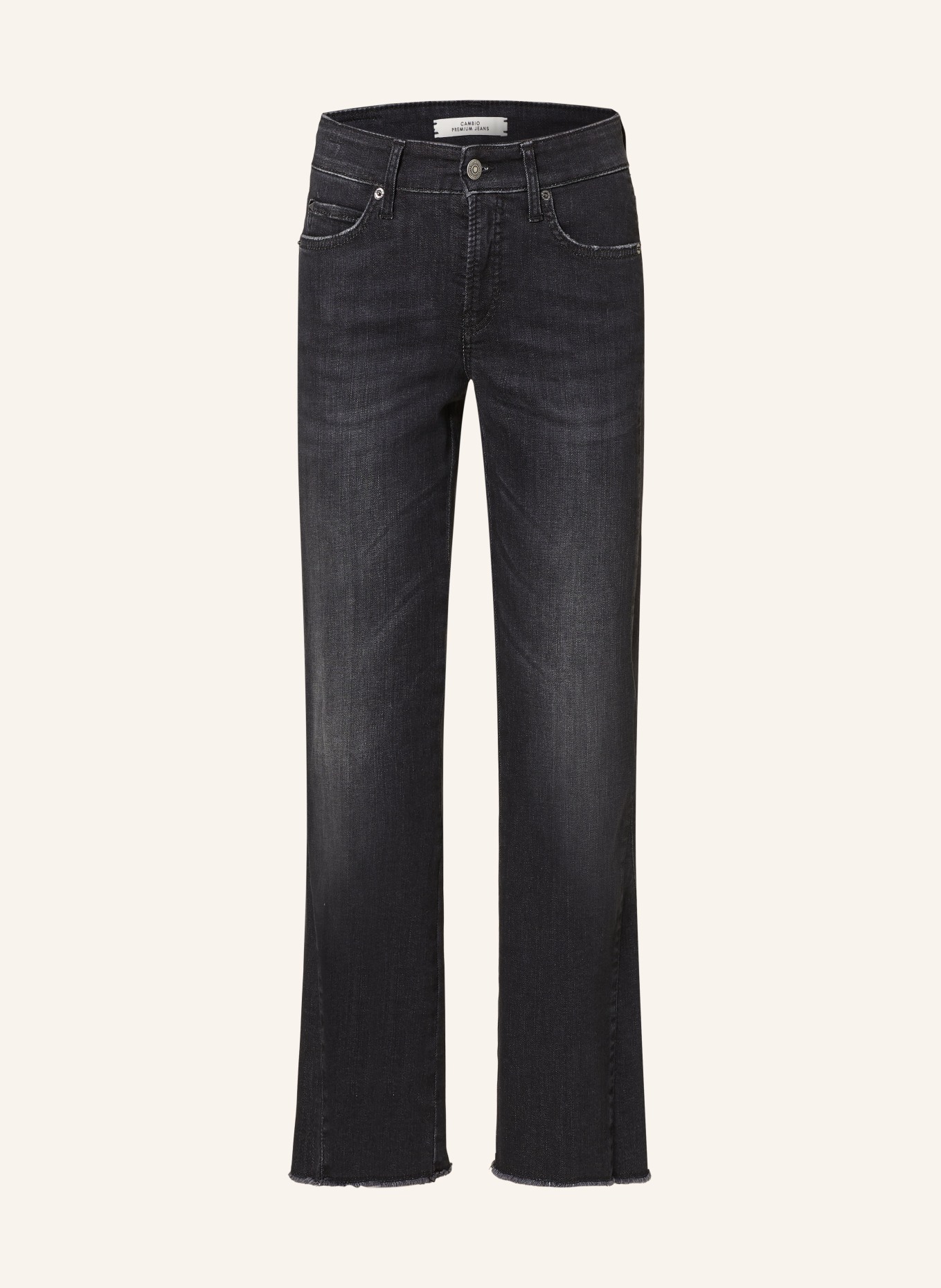 CAMBIO Bootcut jeans FRANCESCA, Color: 5248 fem. dark used fringed he (Image 1)