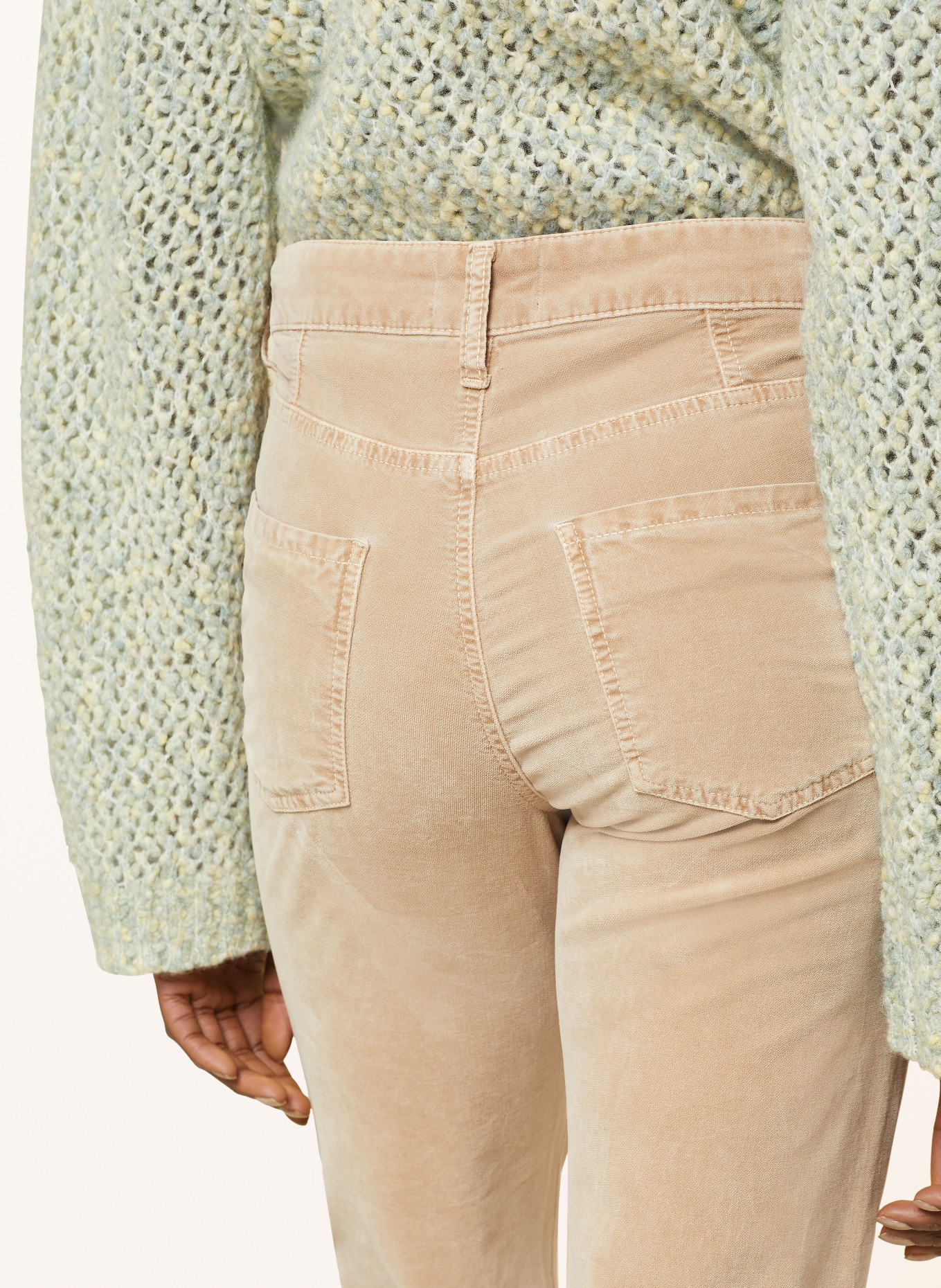 CAMBIO Trousers PEARLIE: 754 Green oat