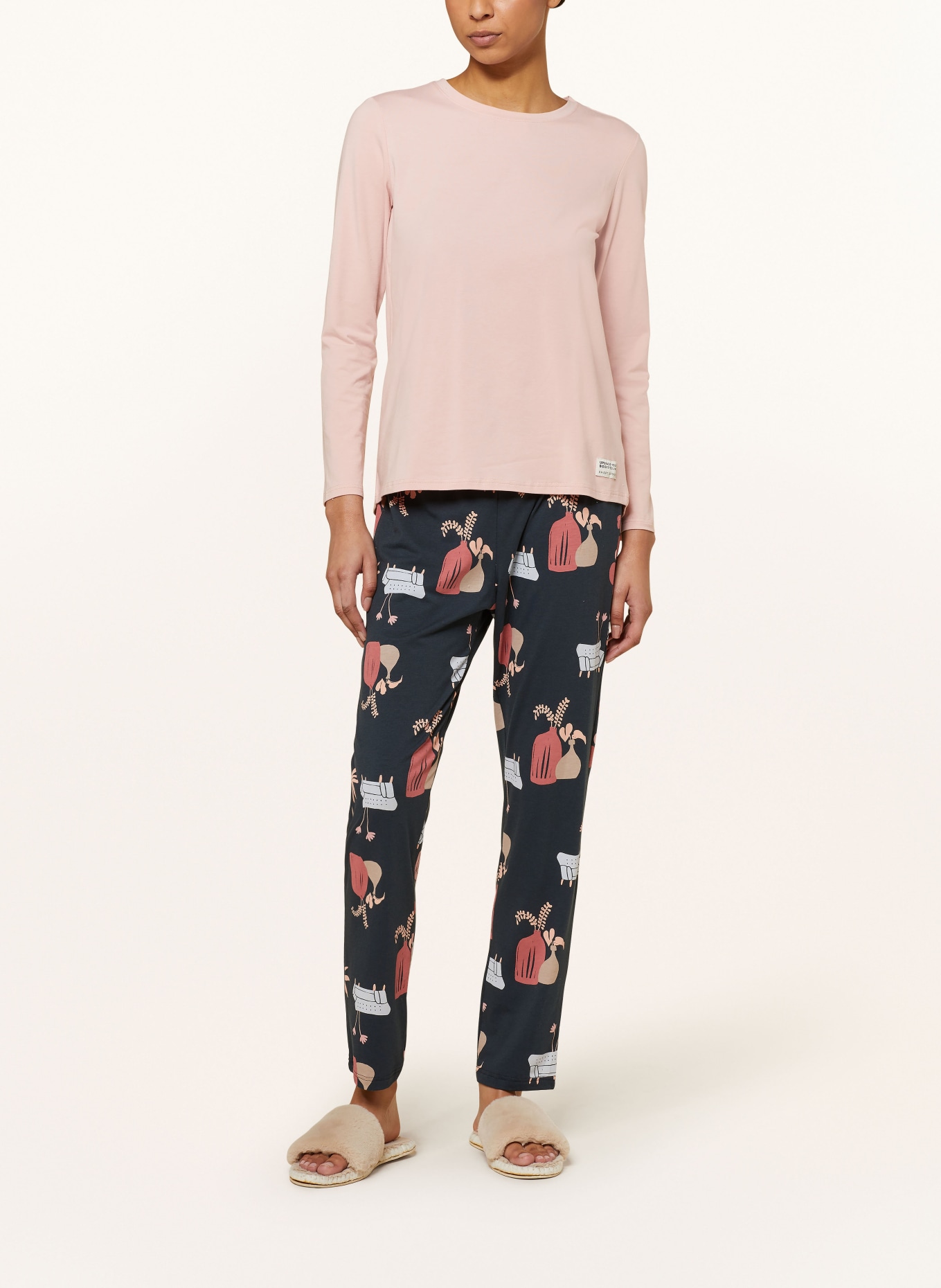 SHORT STORIES Pajama pants: DARK BLUE / DUSKY PINK / BLUE GRAY