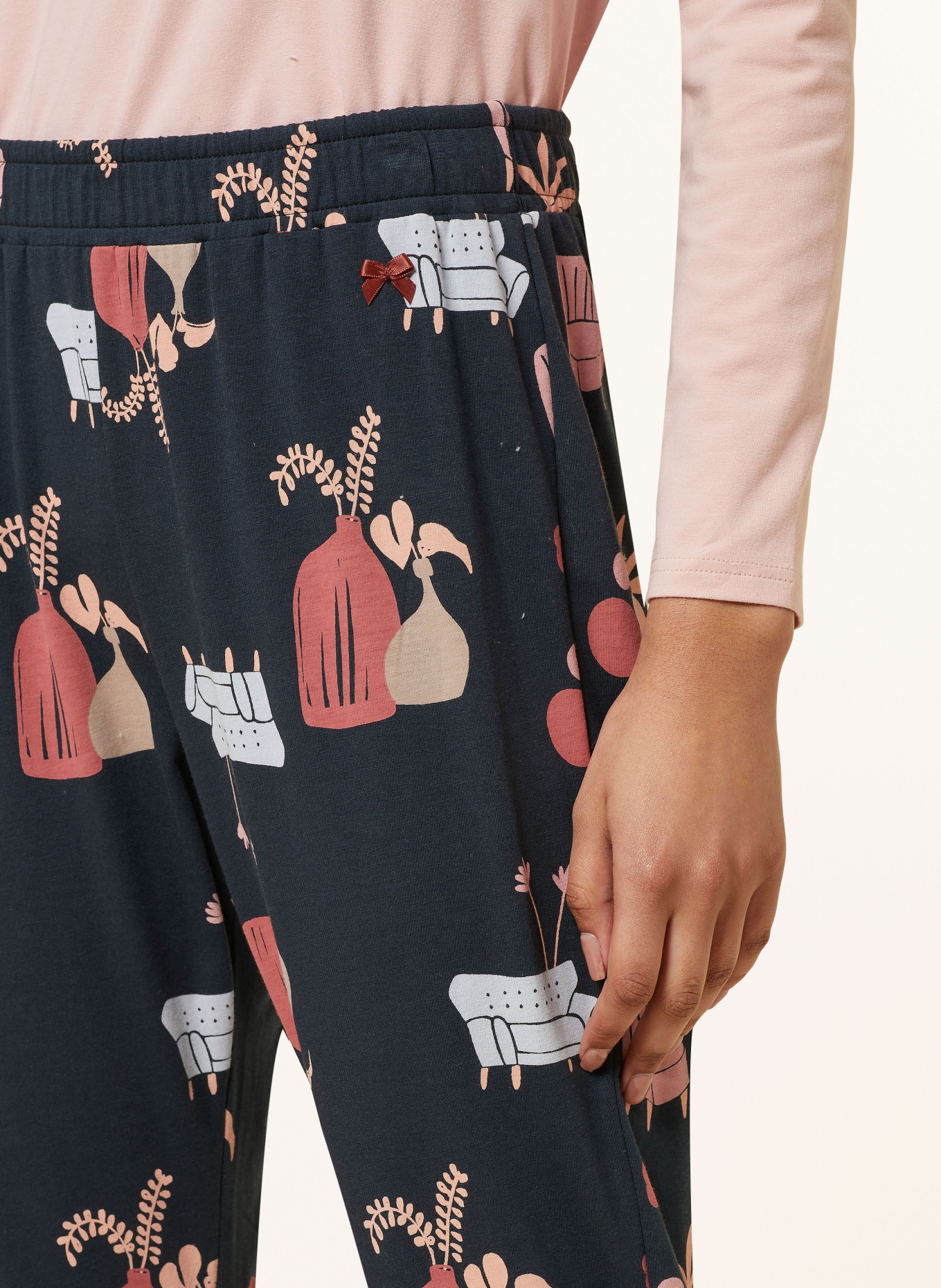 SHORT STORIES Pajama pants: DARK BLUE / DUSKY PINK / BLUE GRAY