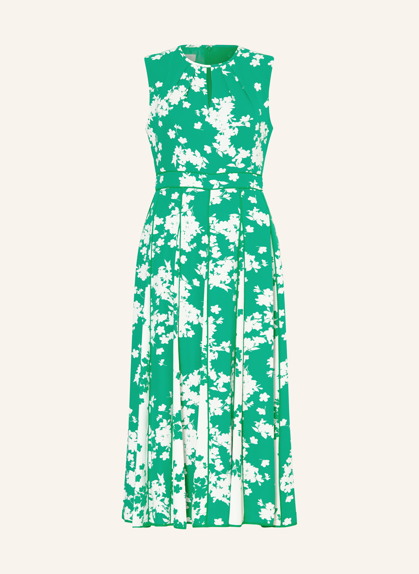 HOBBS Kleid ANGELICA mit Cut-out, Farbe: GRÜN/ WEISS (Bild 1)