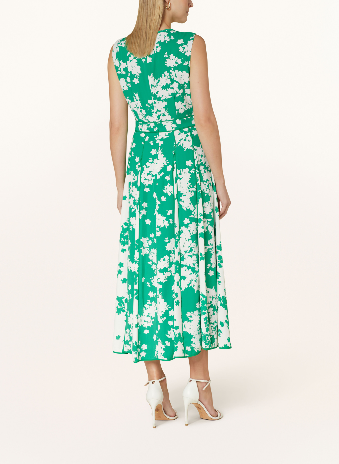 HOBBS Dress ANGELICA with cut-out, Color: GREEN/ WHITE (Image 3)
