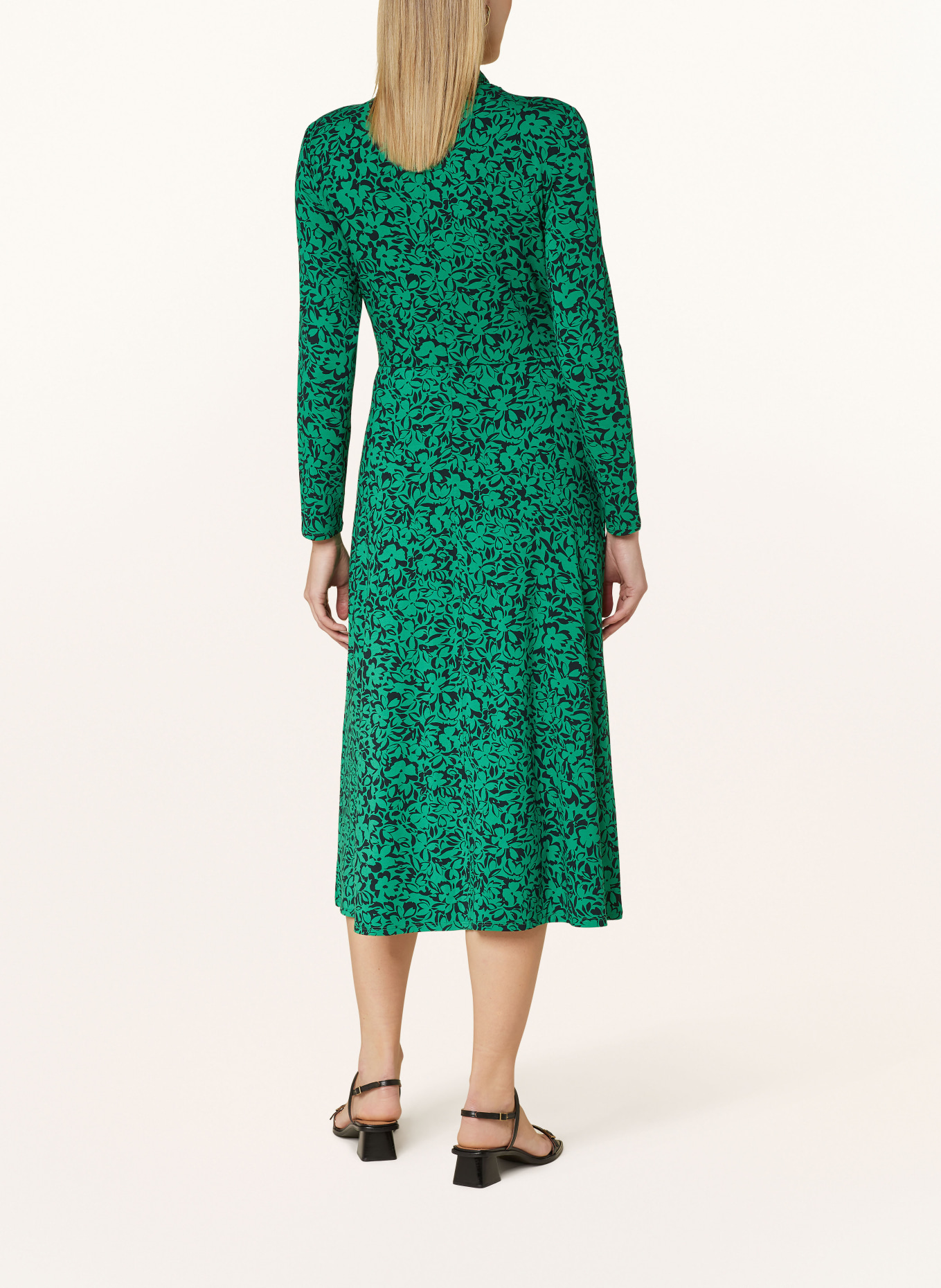 HOBBS Jersey dress YASMIN with cut-out, Color: GREEN/ BLACK (Image 3)