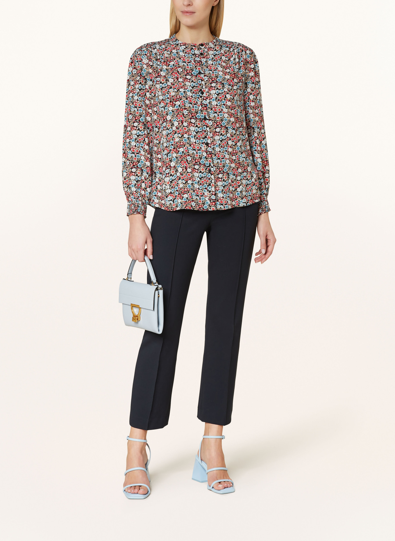 HOBBS Blouse BRIENNA, Color: BLACK/ RED/ BLUE (Image 2)