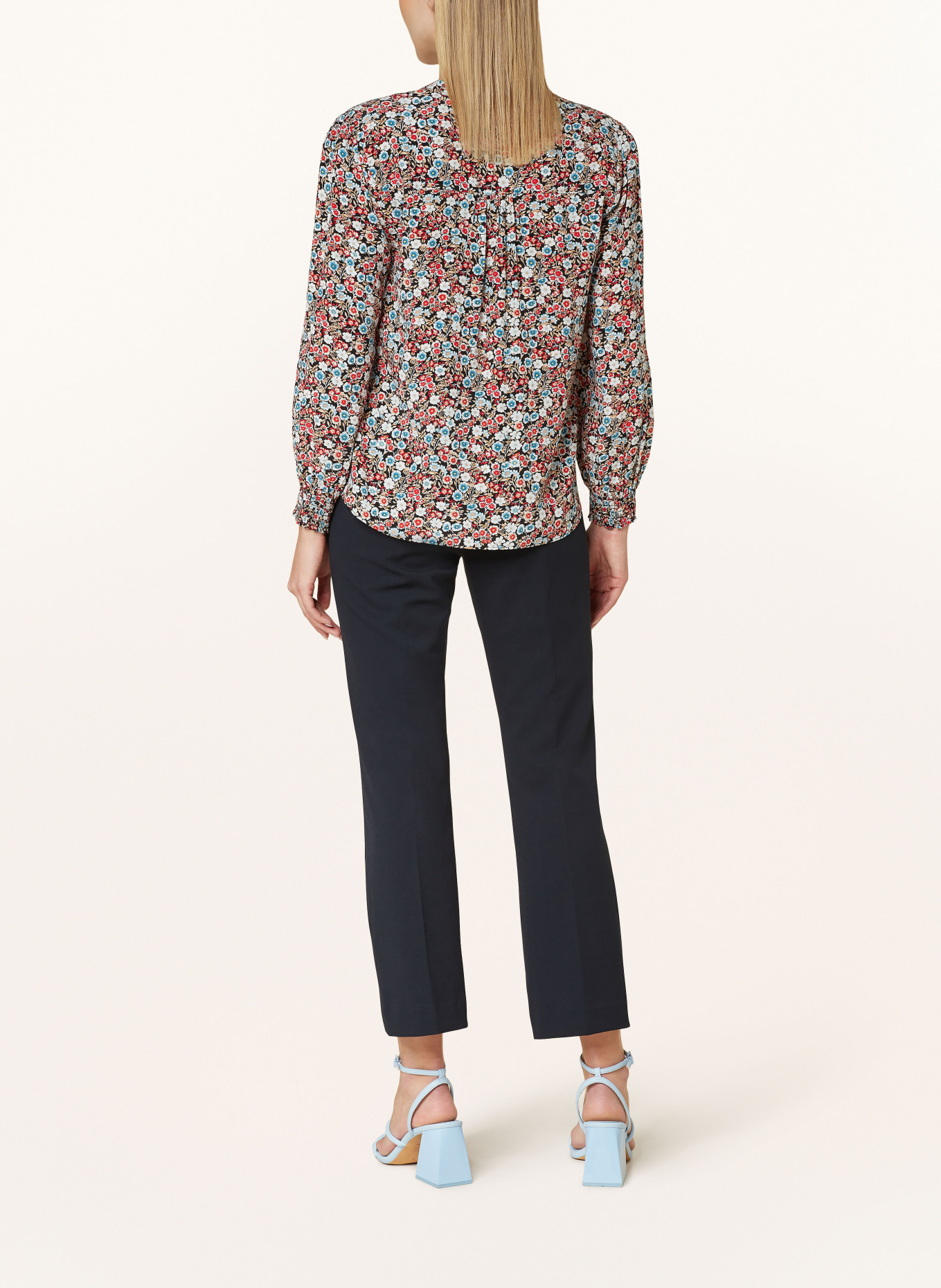HOBBS Blouse BRIENNA, Color: BLACK/ RED/ BLUE (Image 3)