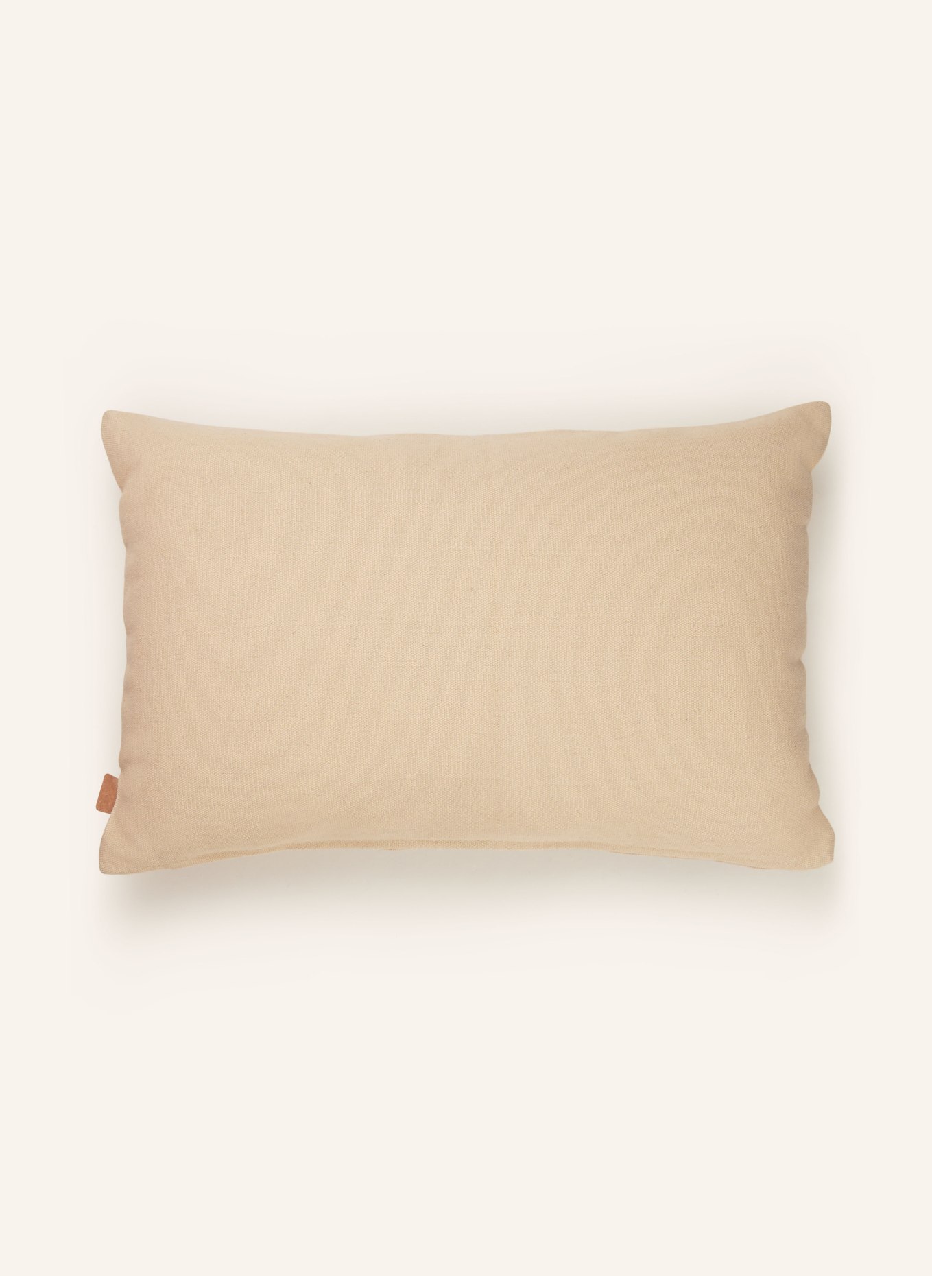 Ferm LIVING Decorative cushion LAY with down filling, Color: LIGHT BROWN/ BLUE (Image 2)