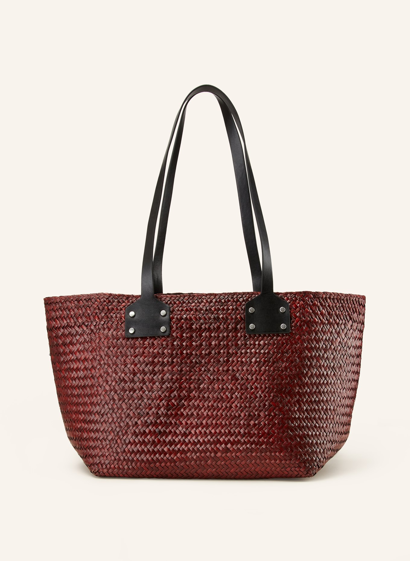 ALLSAINTS Shopper MOSLEY with pouch, Color: DARK BROWN/ DARK RED (Image 1)