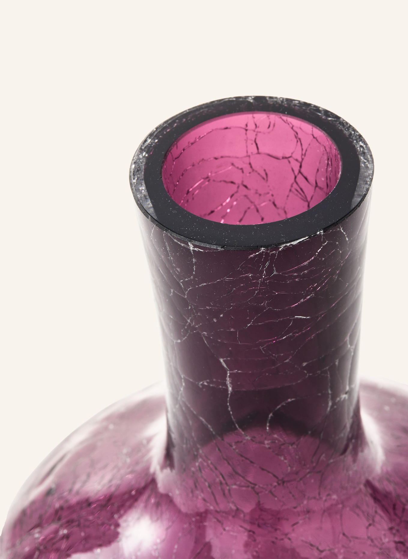 POLSPOTTEN Vase BALL BODY S: DUNKELLILA