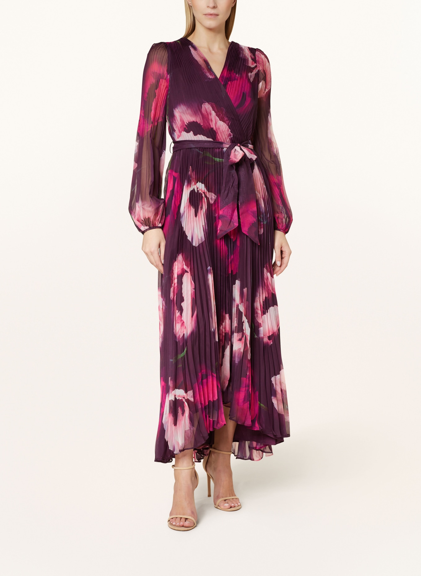 Phase Eight Pleated dress ISADORA, Color: PURPLE/ PINK (Image 2)