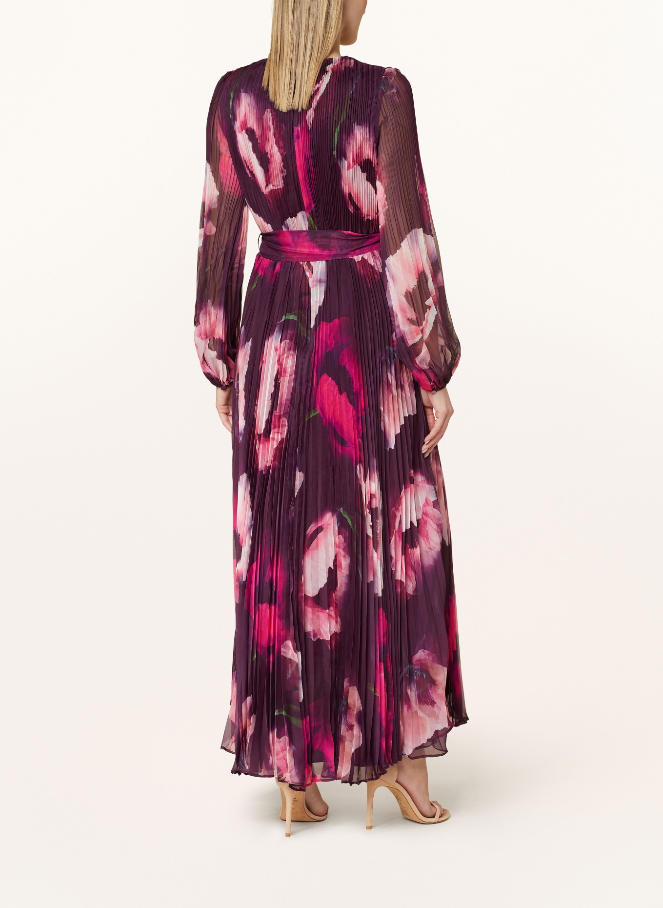 Phase Eight Pleated dress ISADORA, Color: PURPLE/ PINK (Image 3)