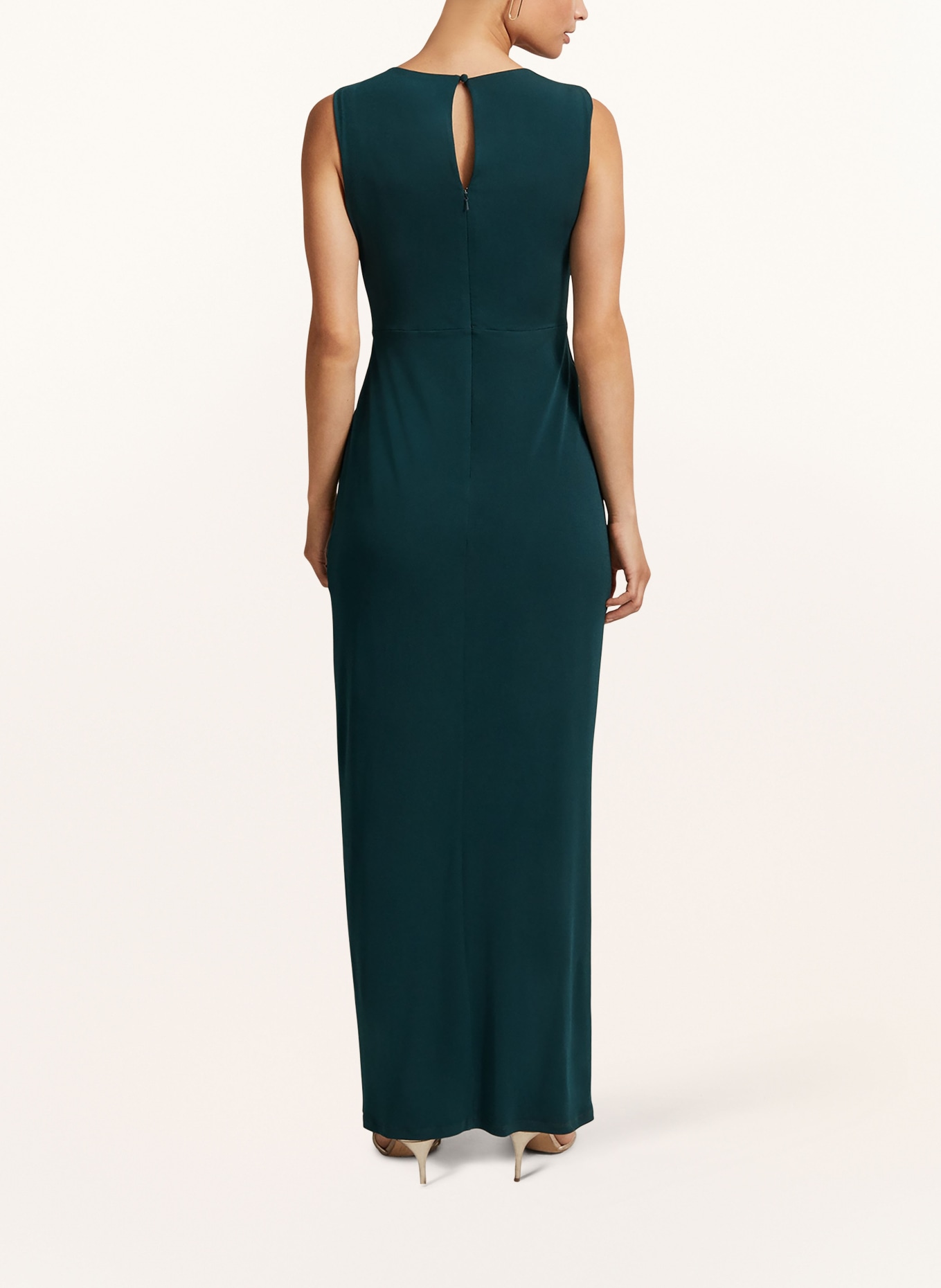 Phase Eight Evening dress CHRISTABEL in wrap look, Color: DARK GREEN (Image 3)