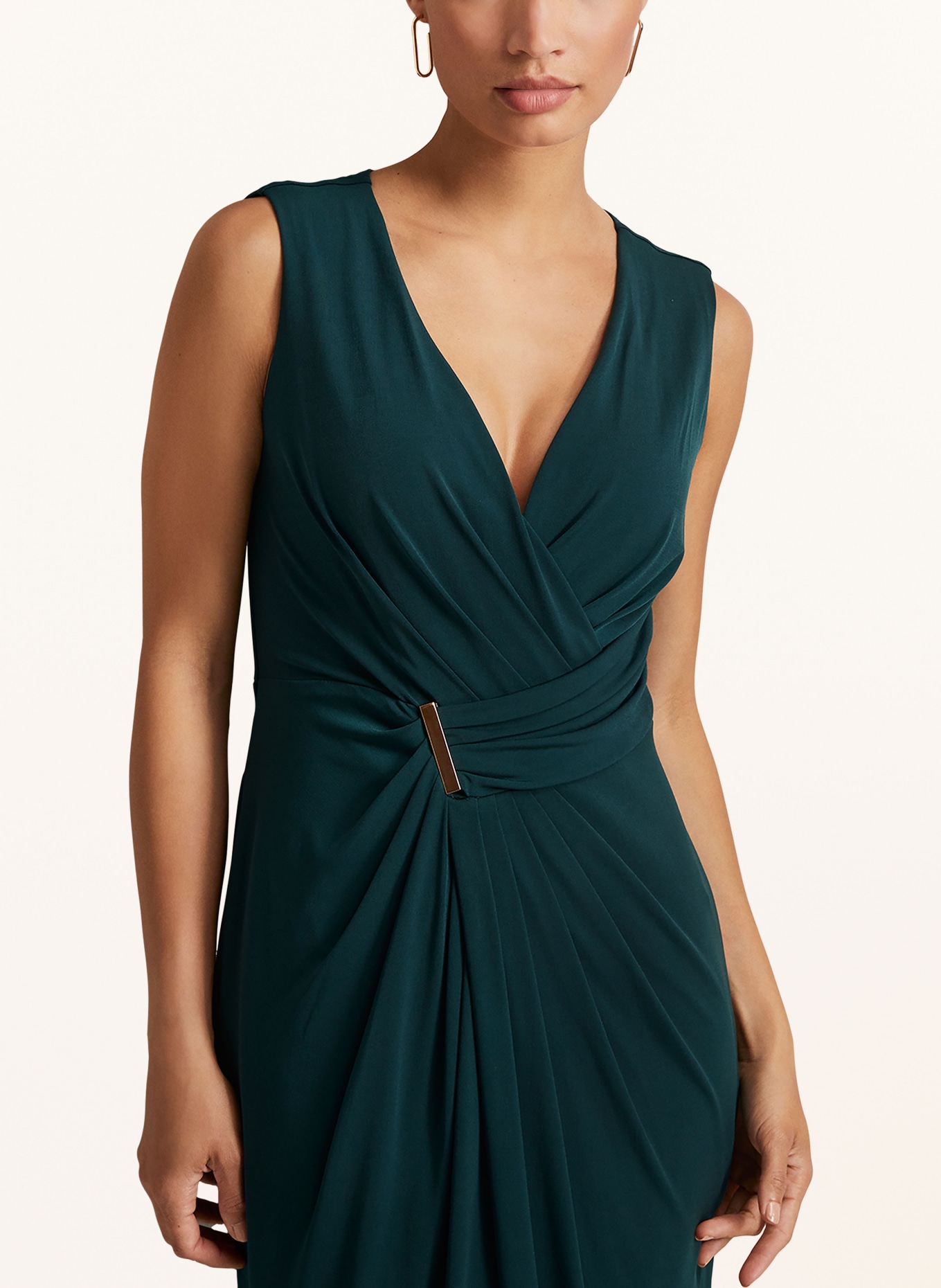 Phase Eight Evening dress CHRISTABEL in wrap look, Color: DARK GREEN (Image 4)