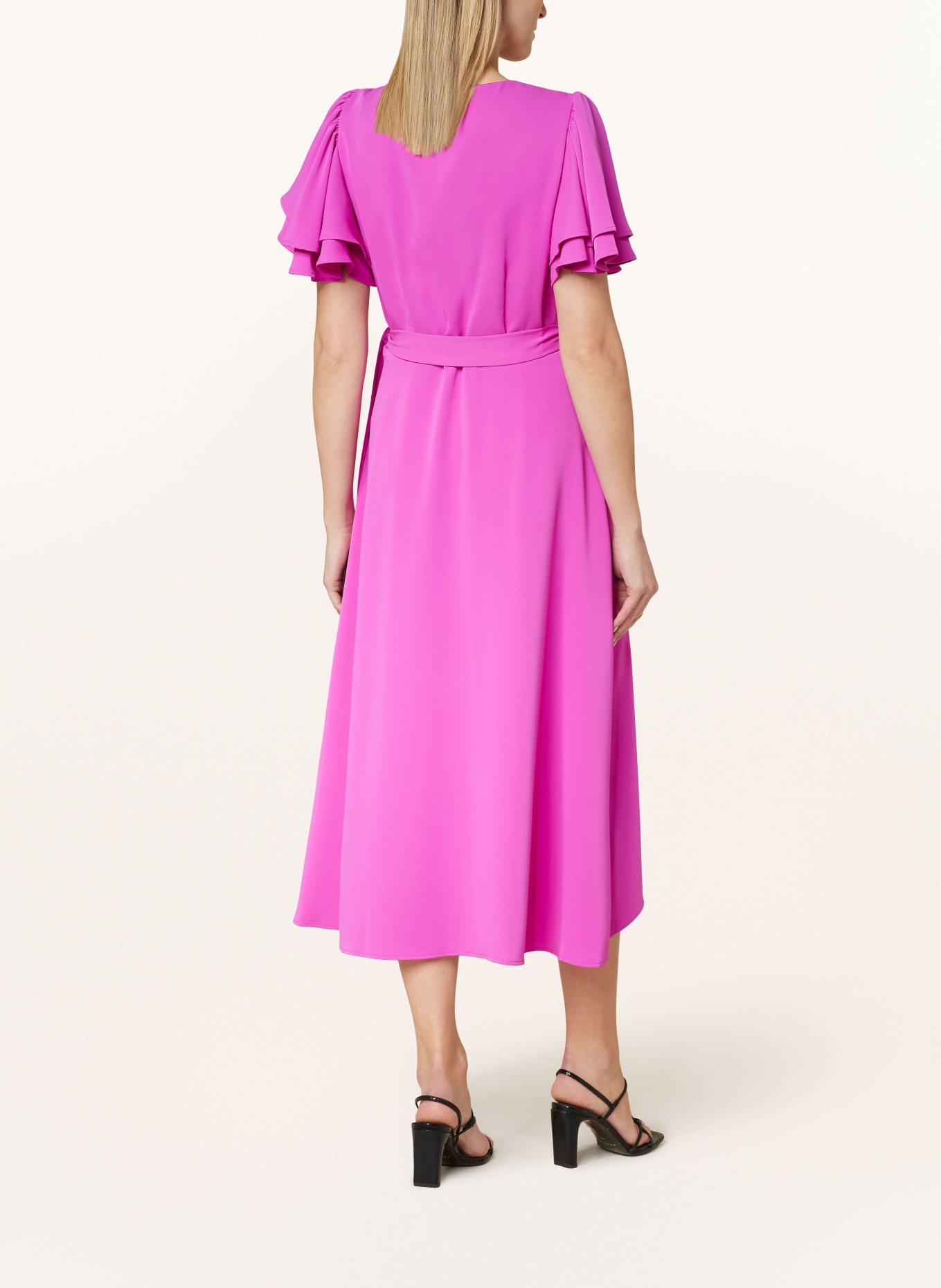 Phase Eight Wrap dress GIAN with frills, Color: NEON PURPLE (Image 3)
