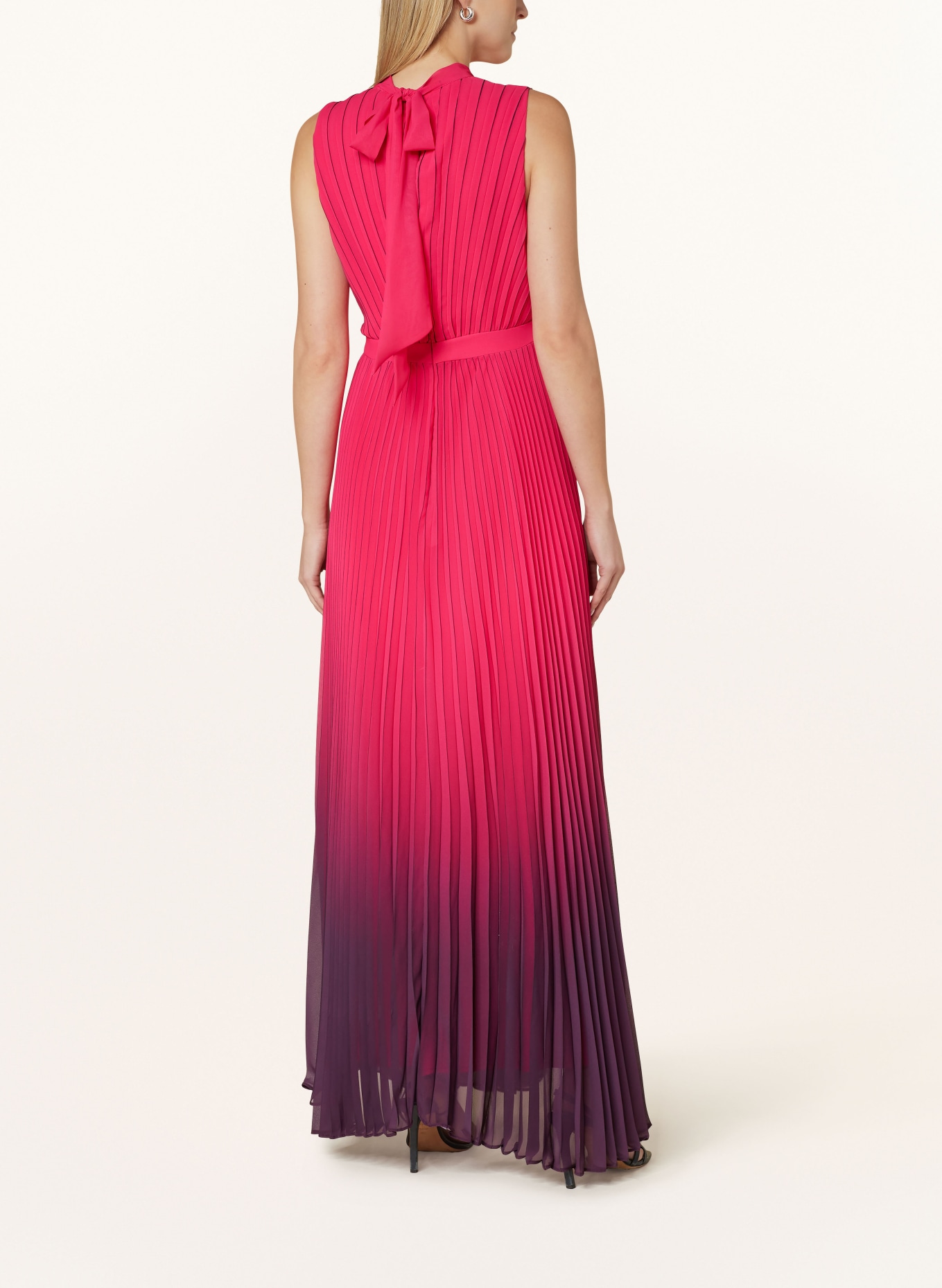 Phase Eight Pleated dress DANIELLA, Color: NEON PINK/ DARK PURPLE (Image 3)